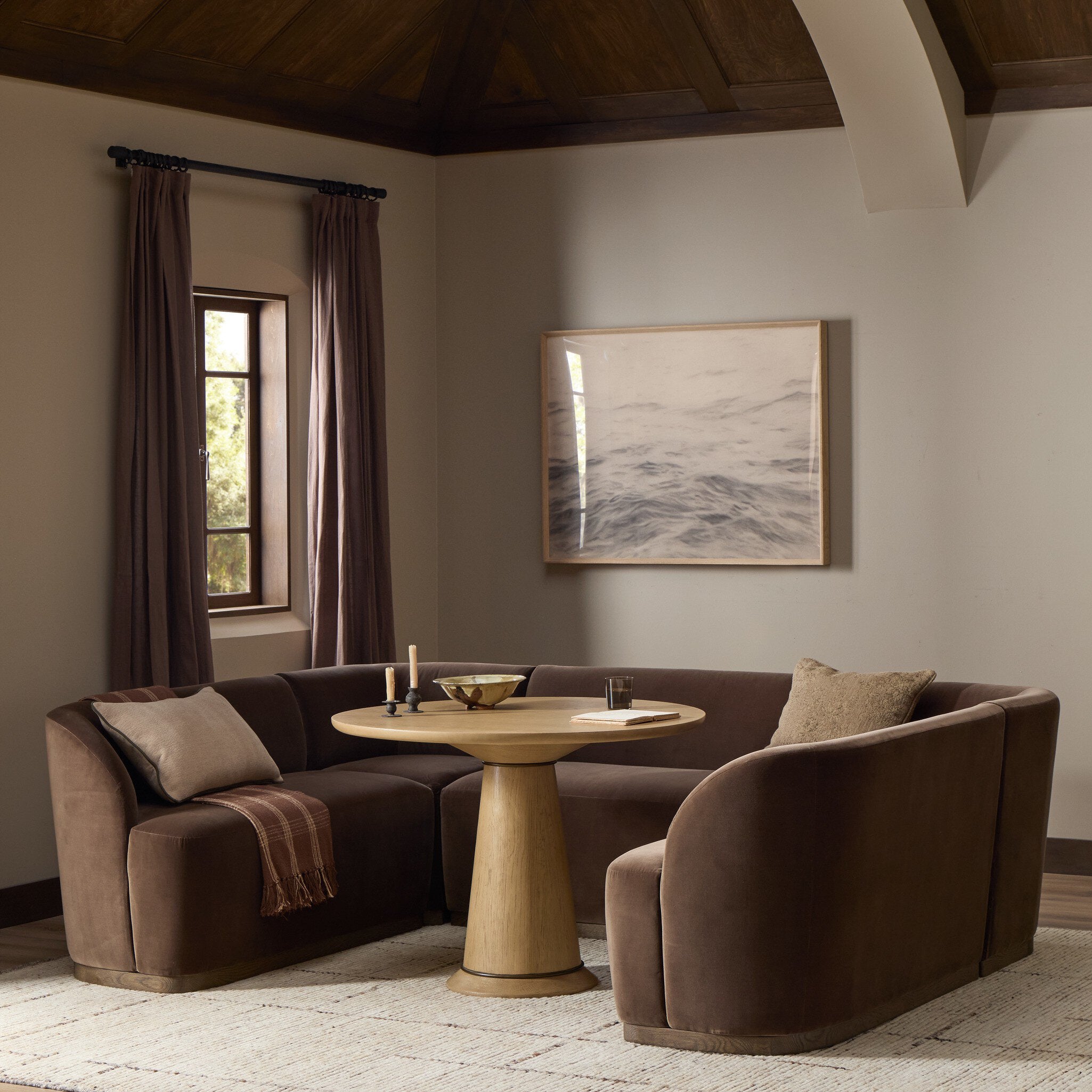 Dorset Banquette U-Shape - Surrey Mink