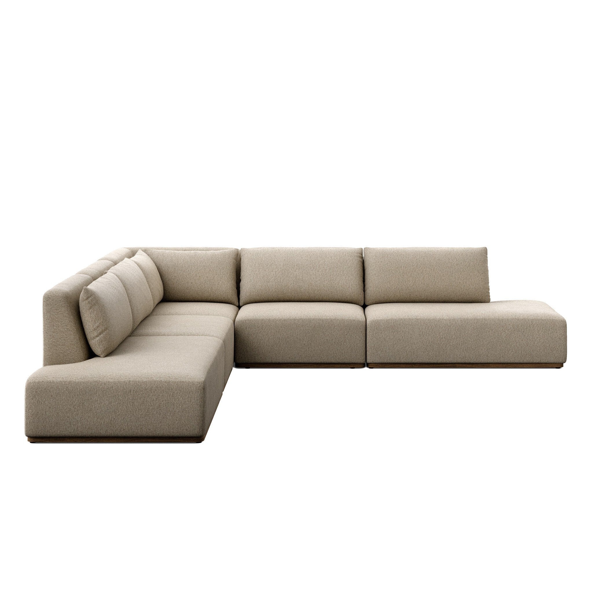Adler Outdoor 5-Piece Sectional + Bumper Chaise