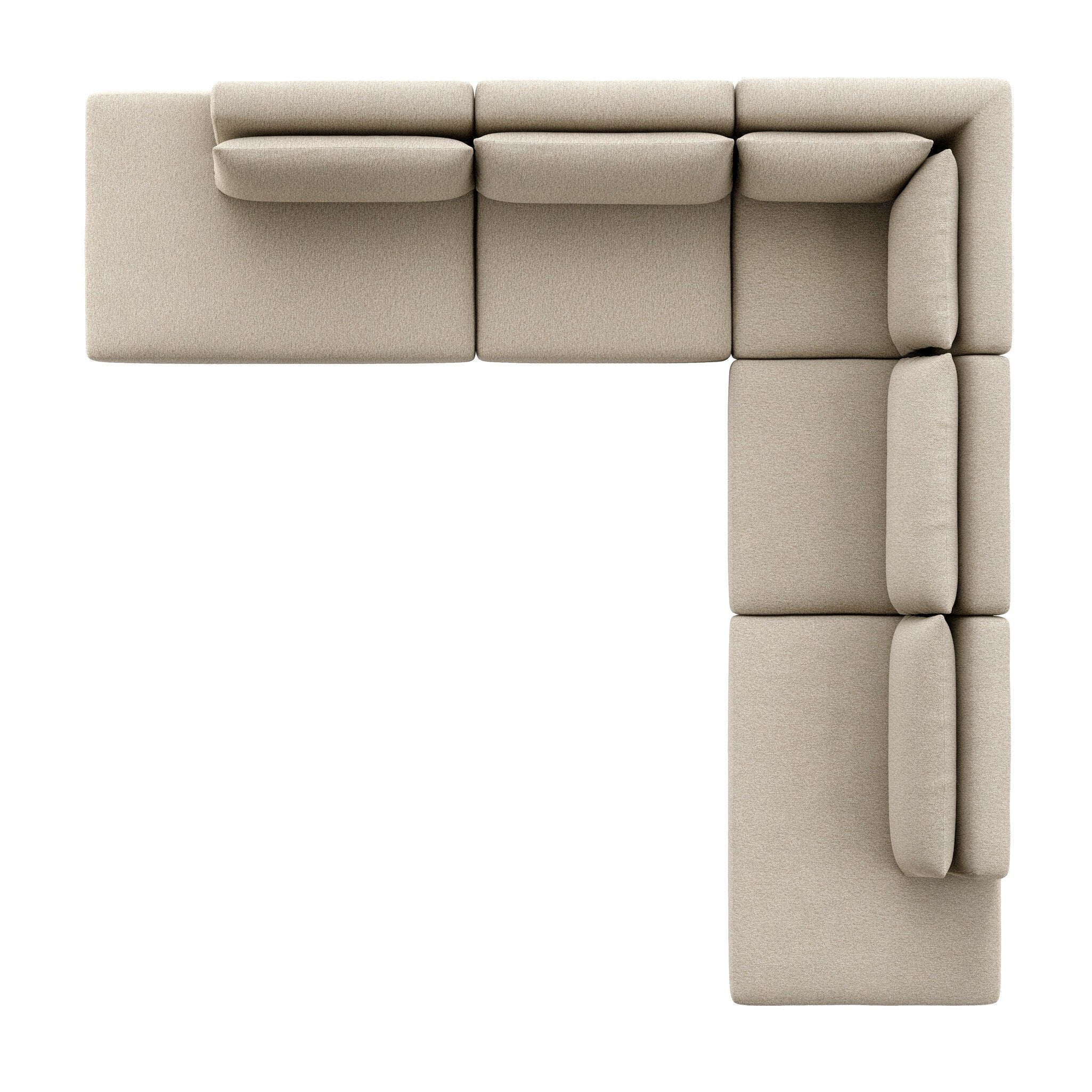 Adler Outdoor 5-Piece Sectional + Bumper Chaise