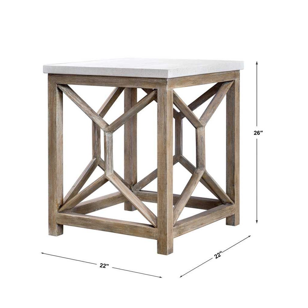 Uttermost Catali Stone End Table