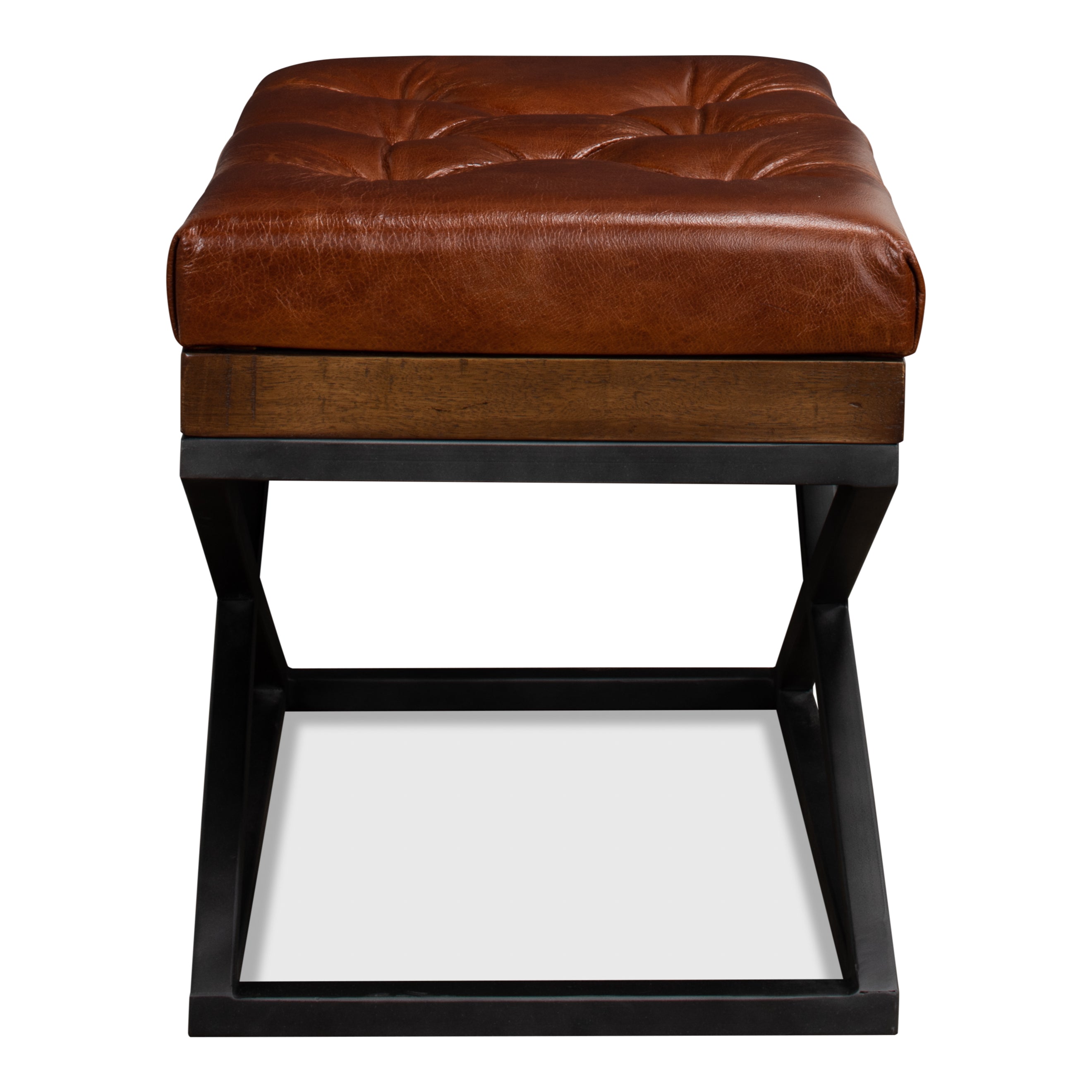 Leather Cushion Bench