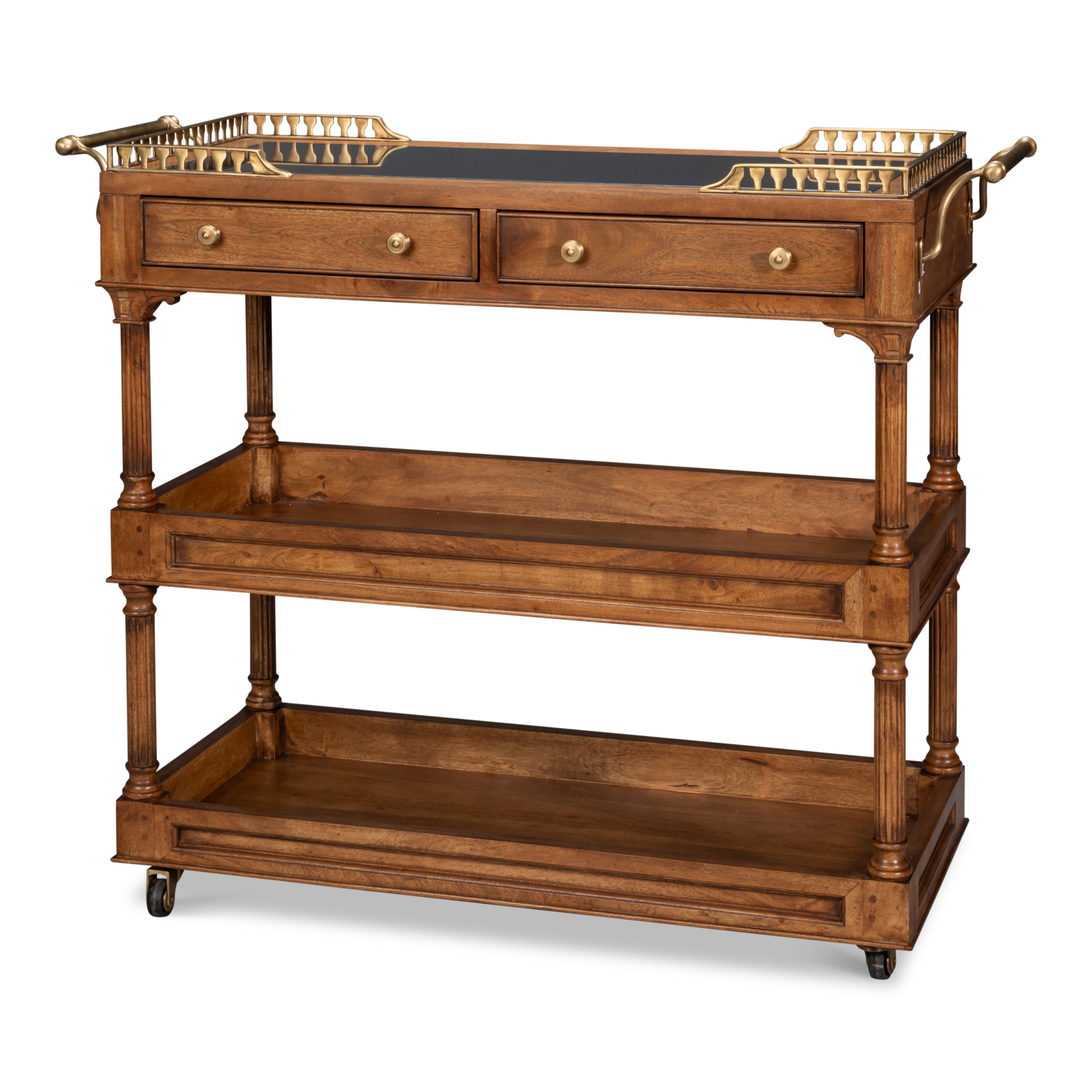 Capital Serving Cart - Fruitwood Finish
