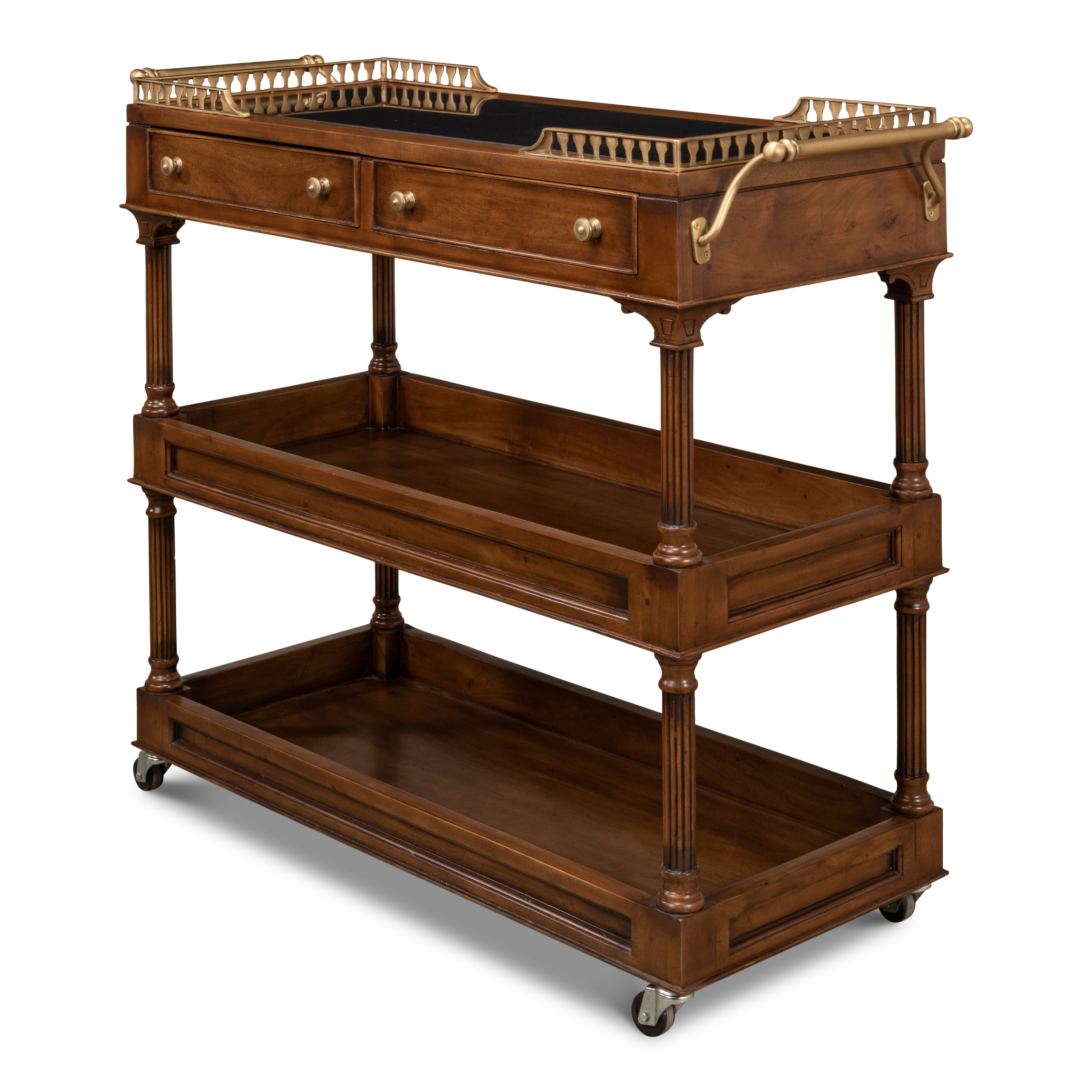 Capital Serving Cart - Fruitwood Finish