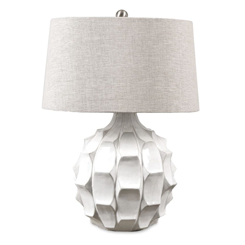 Uttermost Guerina Scalloped White Lamp