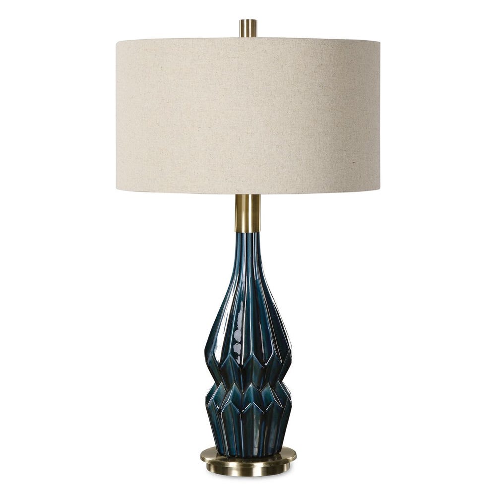 Uttermost Prussian Blue Ceramic Lamp