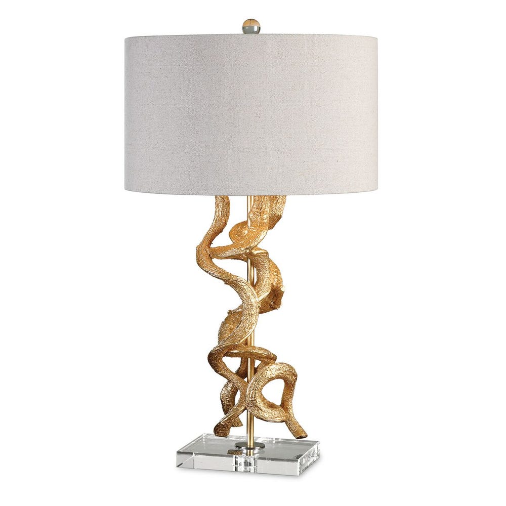 Uttermost Twisted Vines Gold Table Lamp