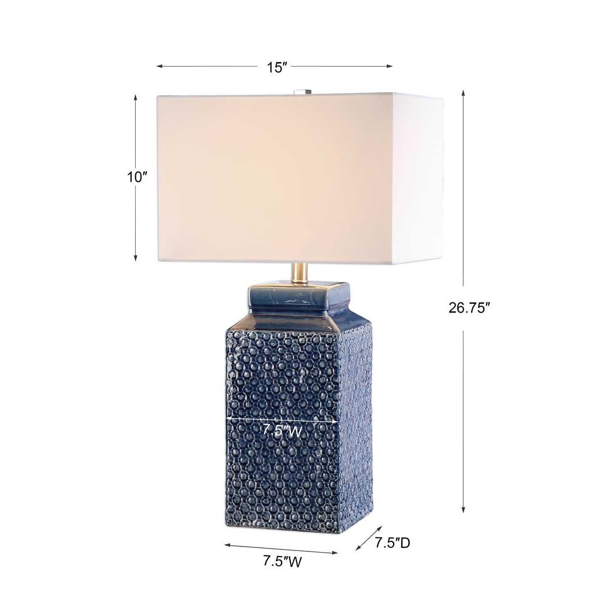 Uttermost Pero Sapphire Blue Lamp