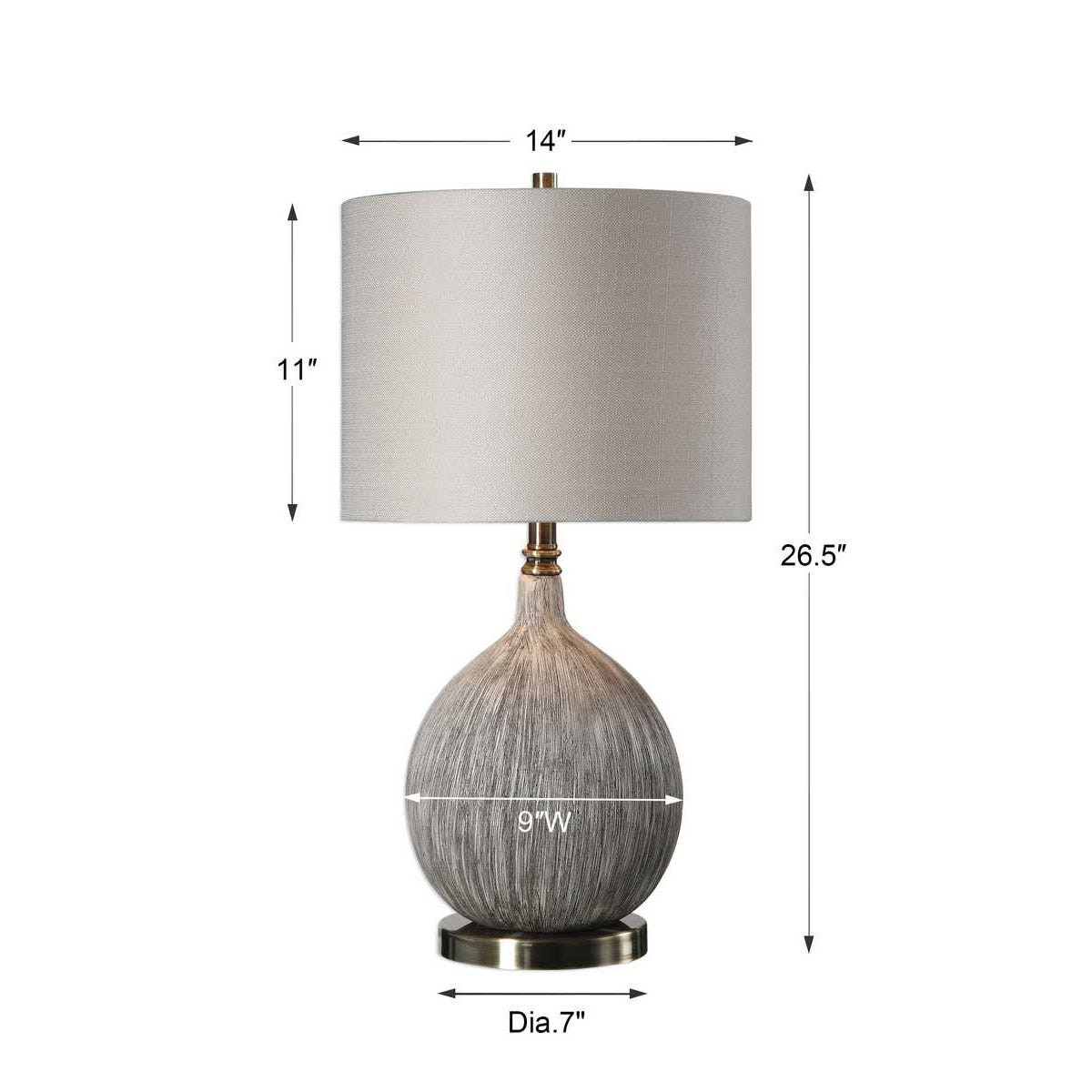 Uttermost Hedera Textured Ivory Table Lamp