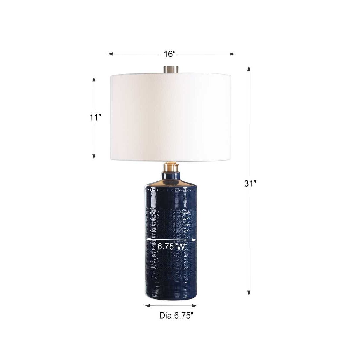 Uttermost Thalia Royal Blue Table Lamp