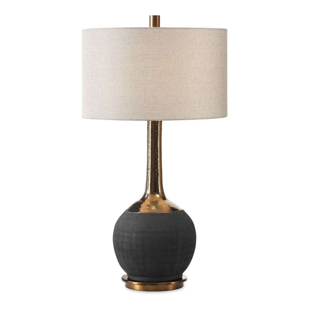 Uttermost Arnav Textured Black Lamp