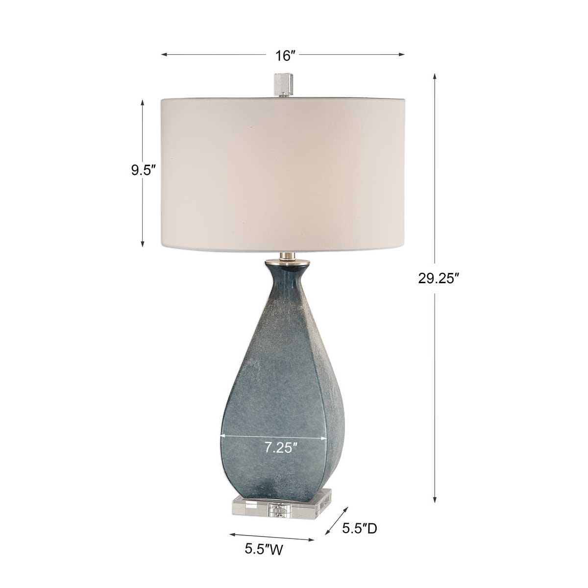 Uttermost Atlantica Ocean Blue Lamp