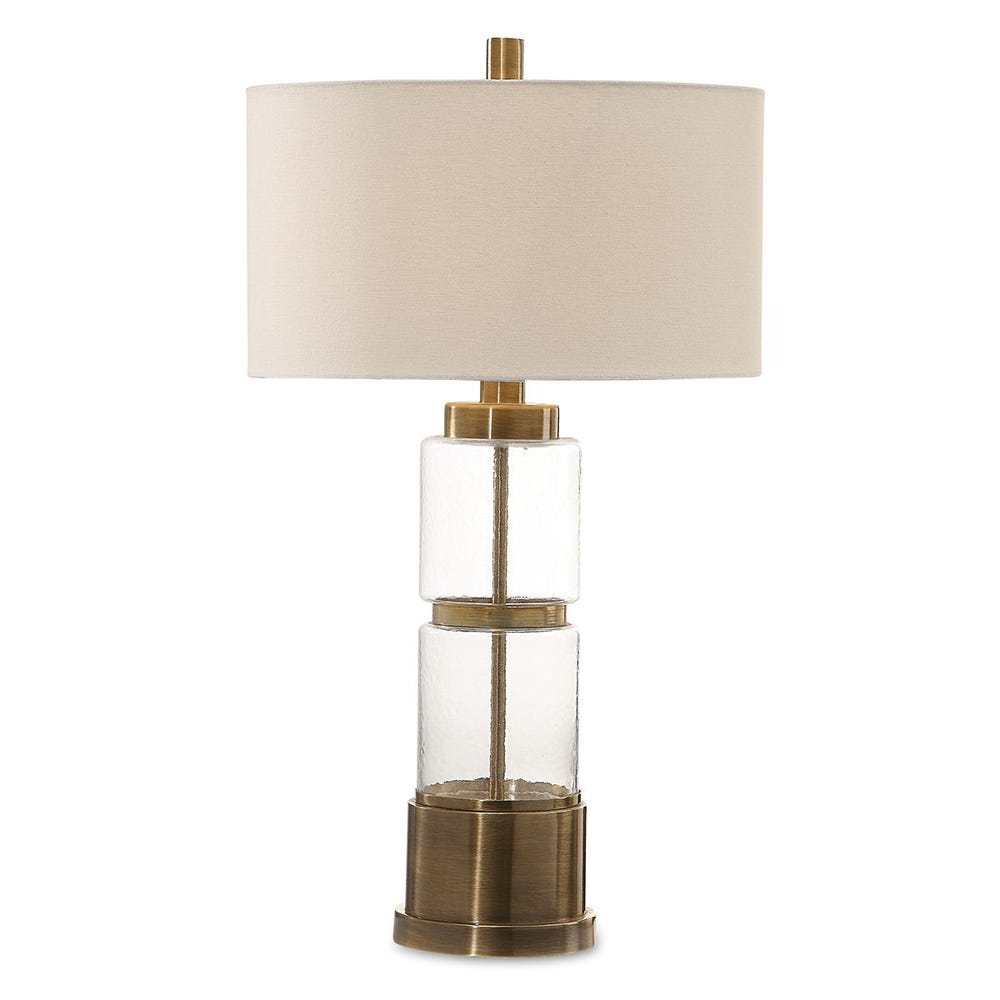 Uttermost Vaiga Glass Column Lamp