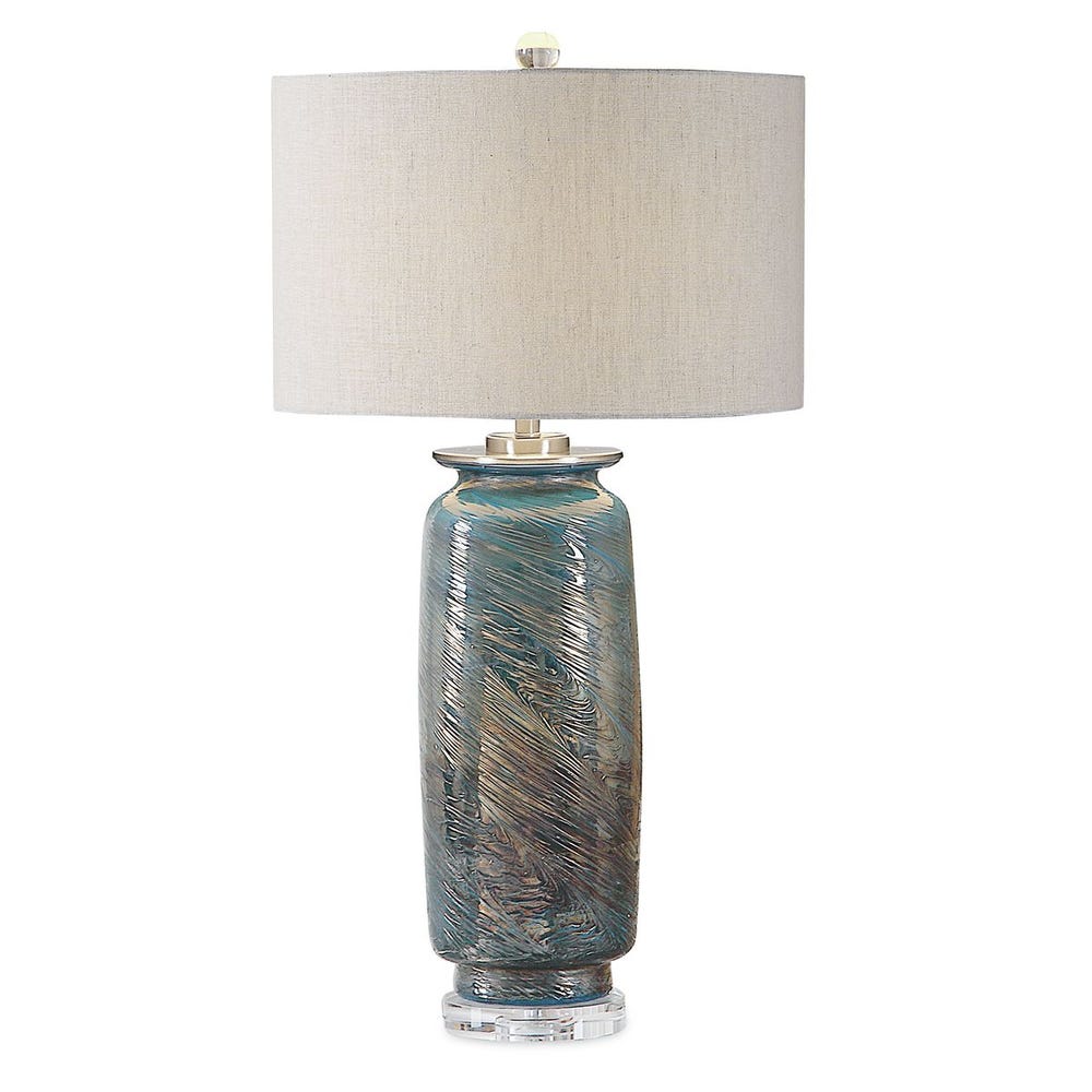 Uttermost Olesya Swirl Glass Table Lamp