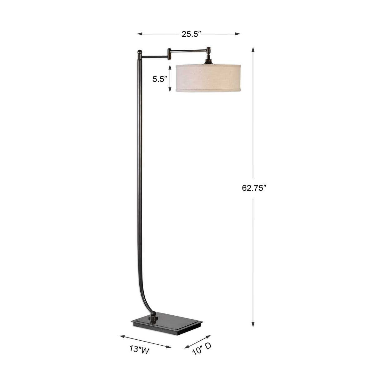 Uttermost Lamine Dark Bronze Floor Lamp