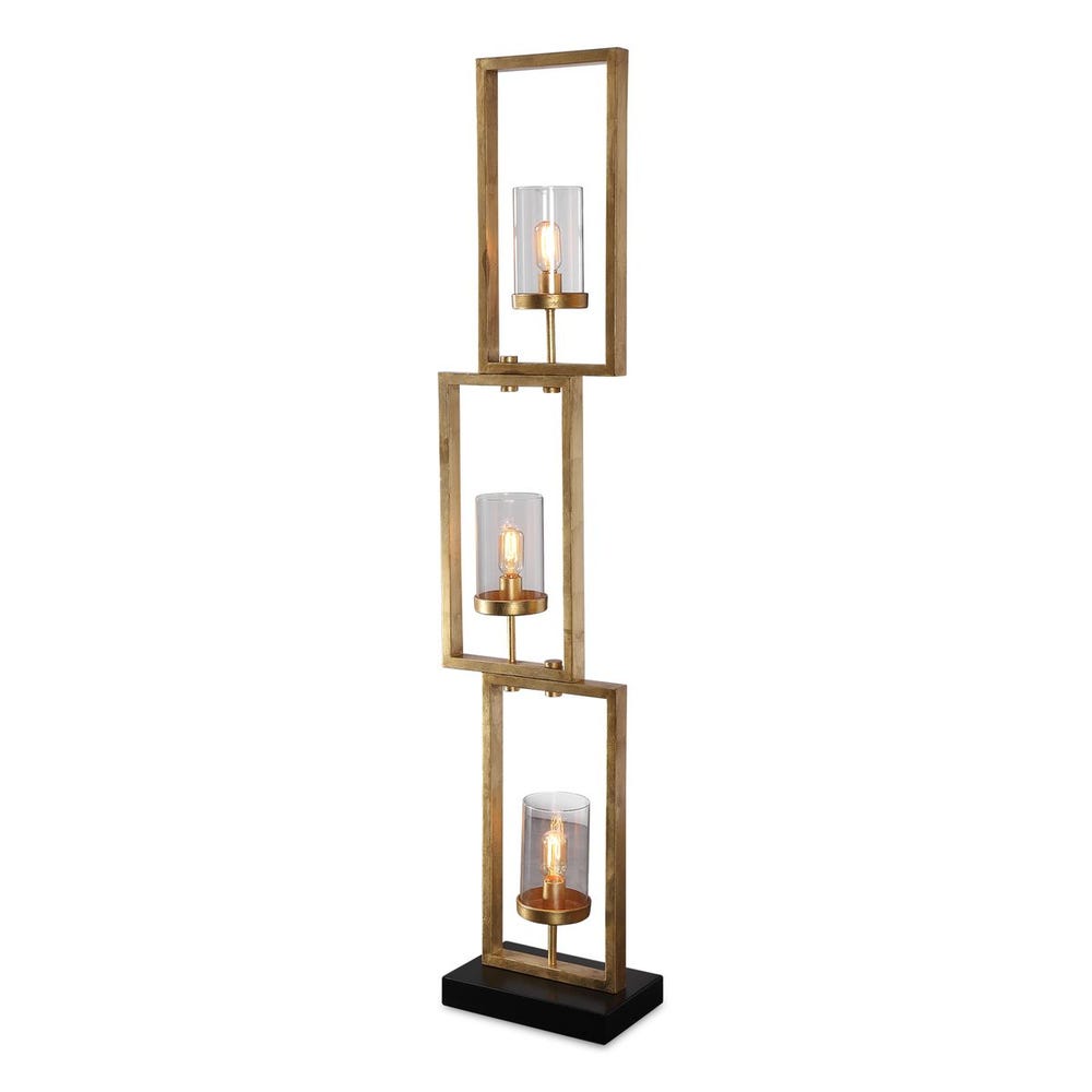 Uttermost Cielo Staggered Rectangles Floor Lamp