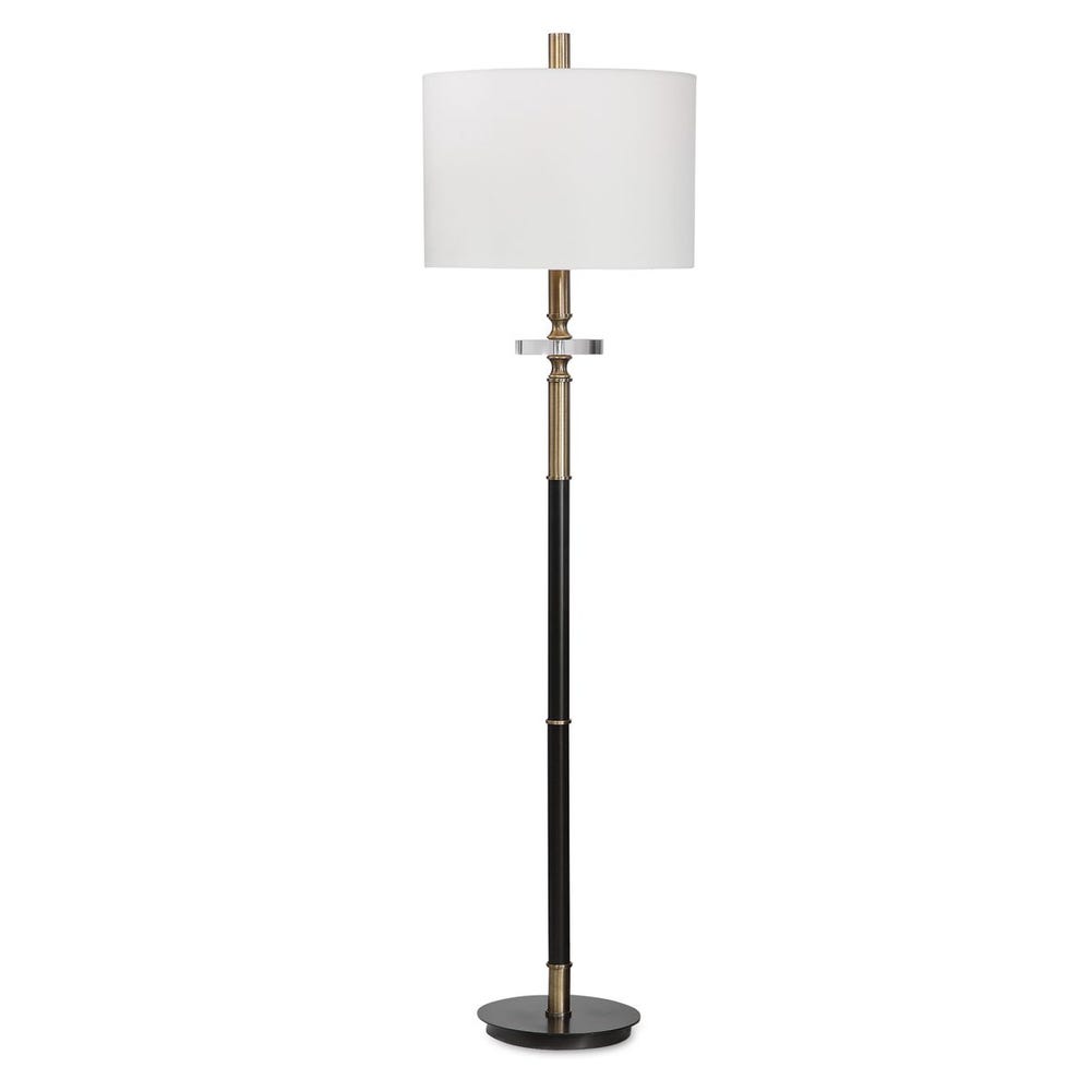 Uttermost Maud Aged Black Floor Lamp