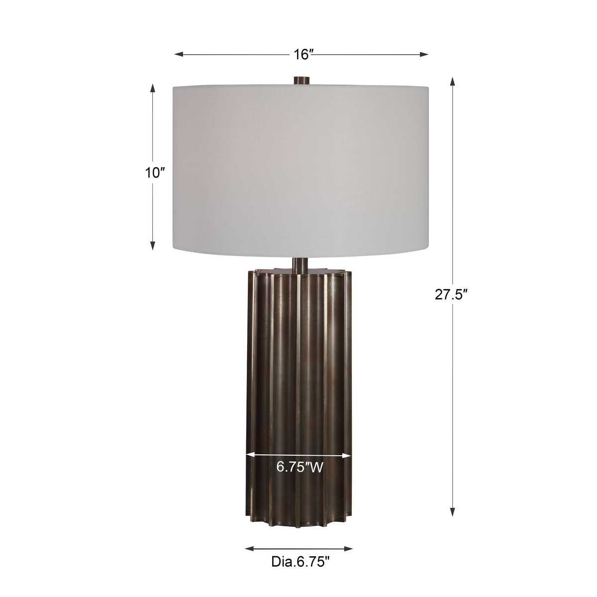 Uttermost Khalio Gun Metal Table Lamp