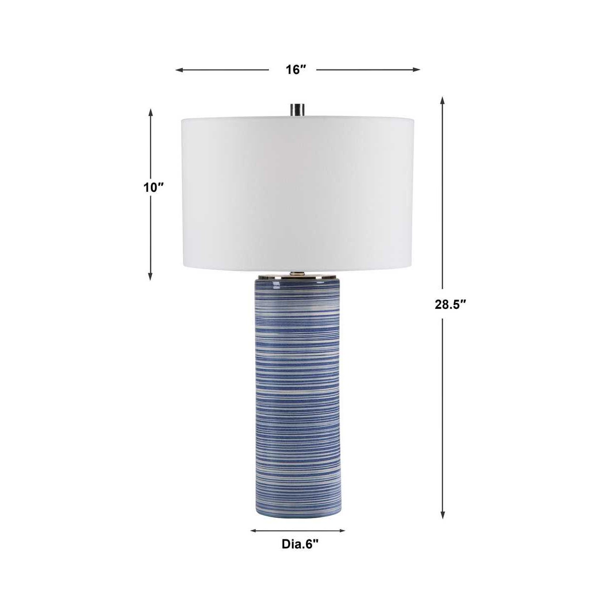 Uttermost Montauk Striped Table Lamp