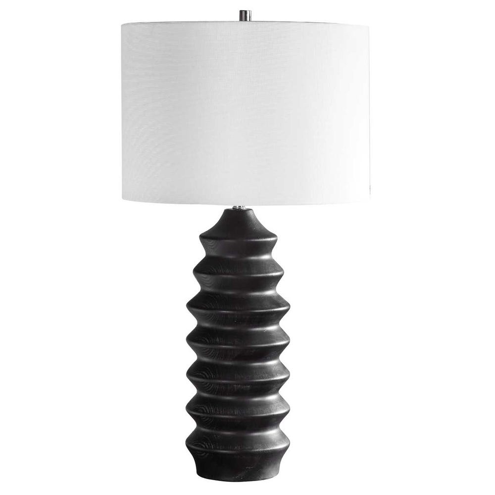 Uttermost Mendocino Modern Wood Base Table Lamp