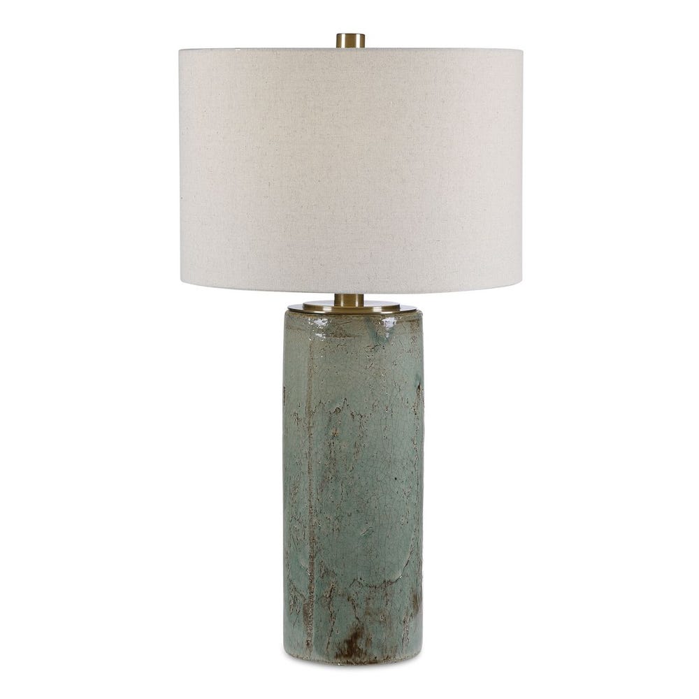 Uttermost Callais Crackled Aqua Table Lamp