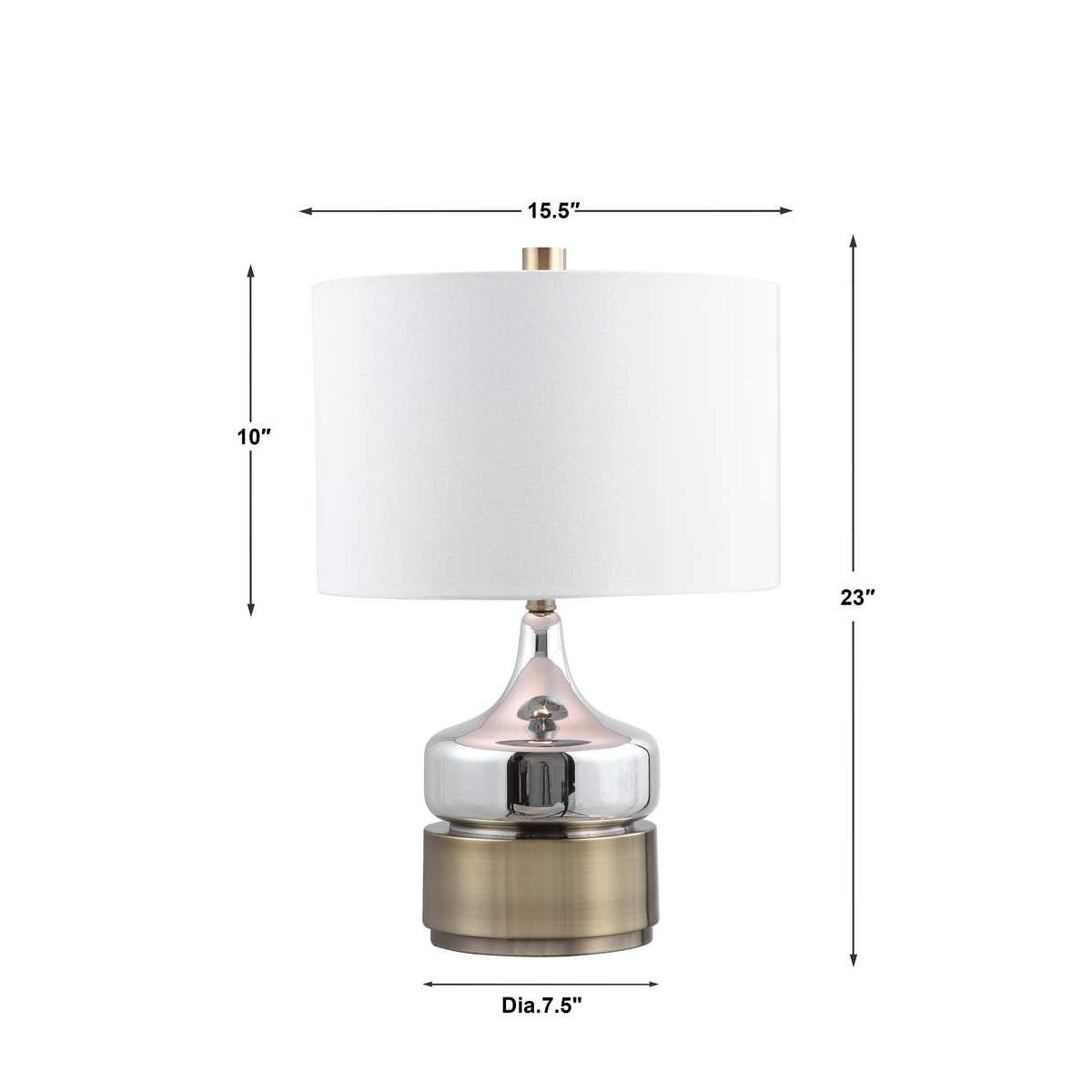 Uttermost Como Chrome Table Lamp