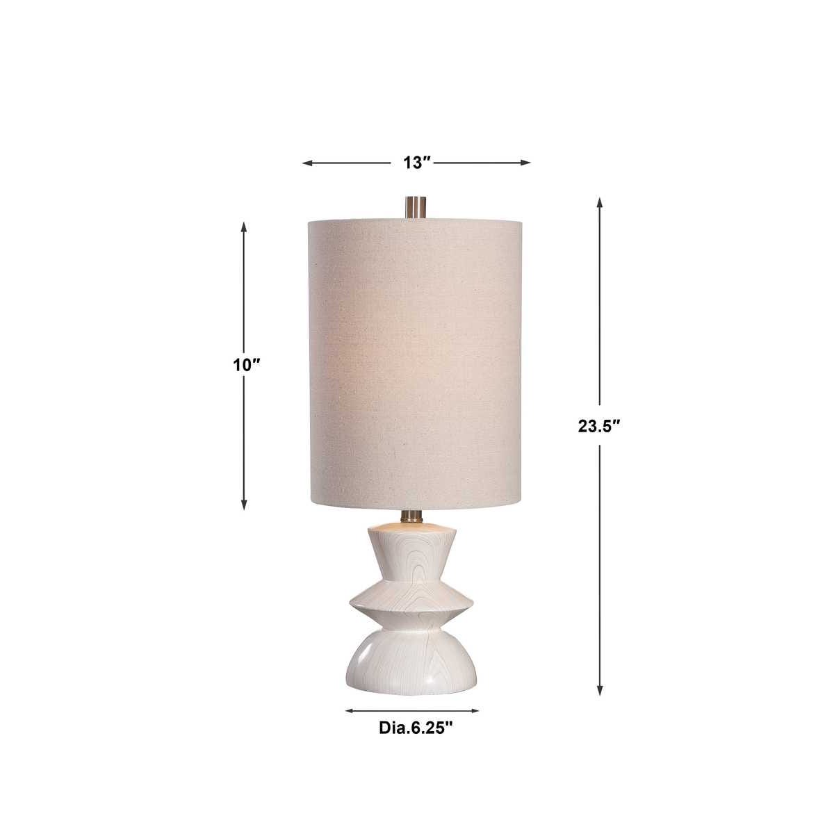 Uttermost Stevens Bleached Wood Buffet Lamp
