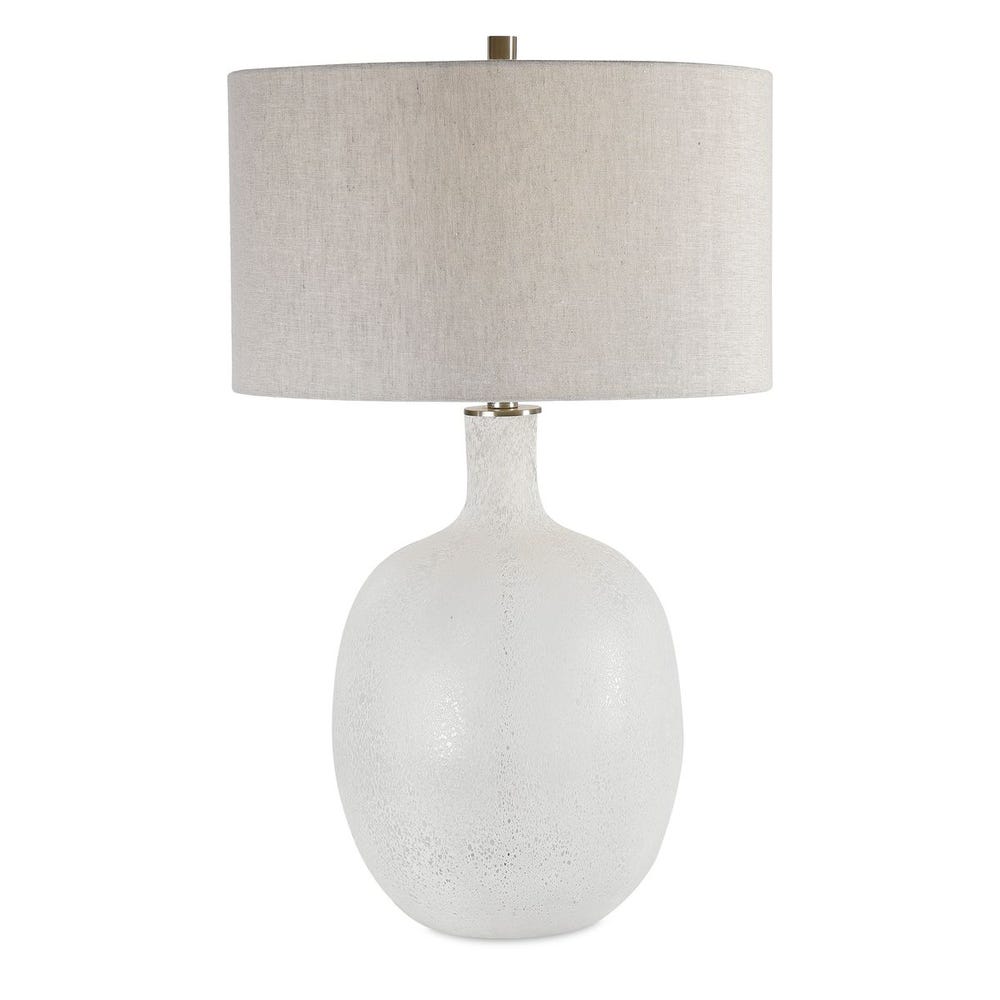 Uttermost Whiteout Mottled Glass Table Lamp