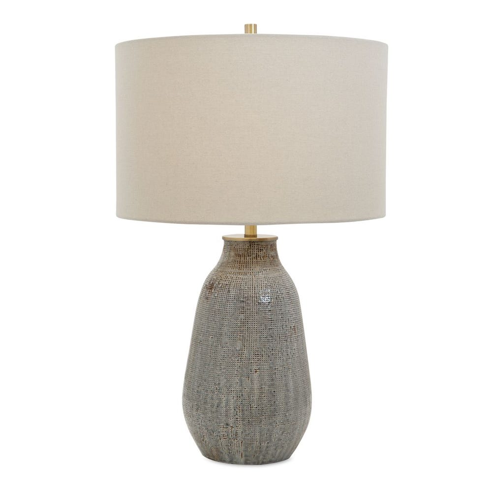 Uttermost Monacan Gray Textured Table Lamp