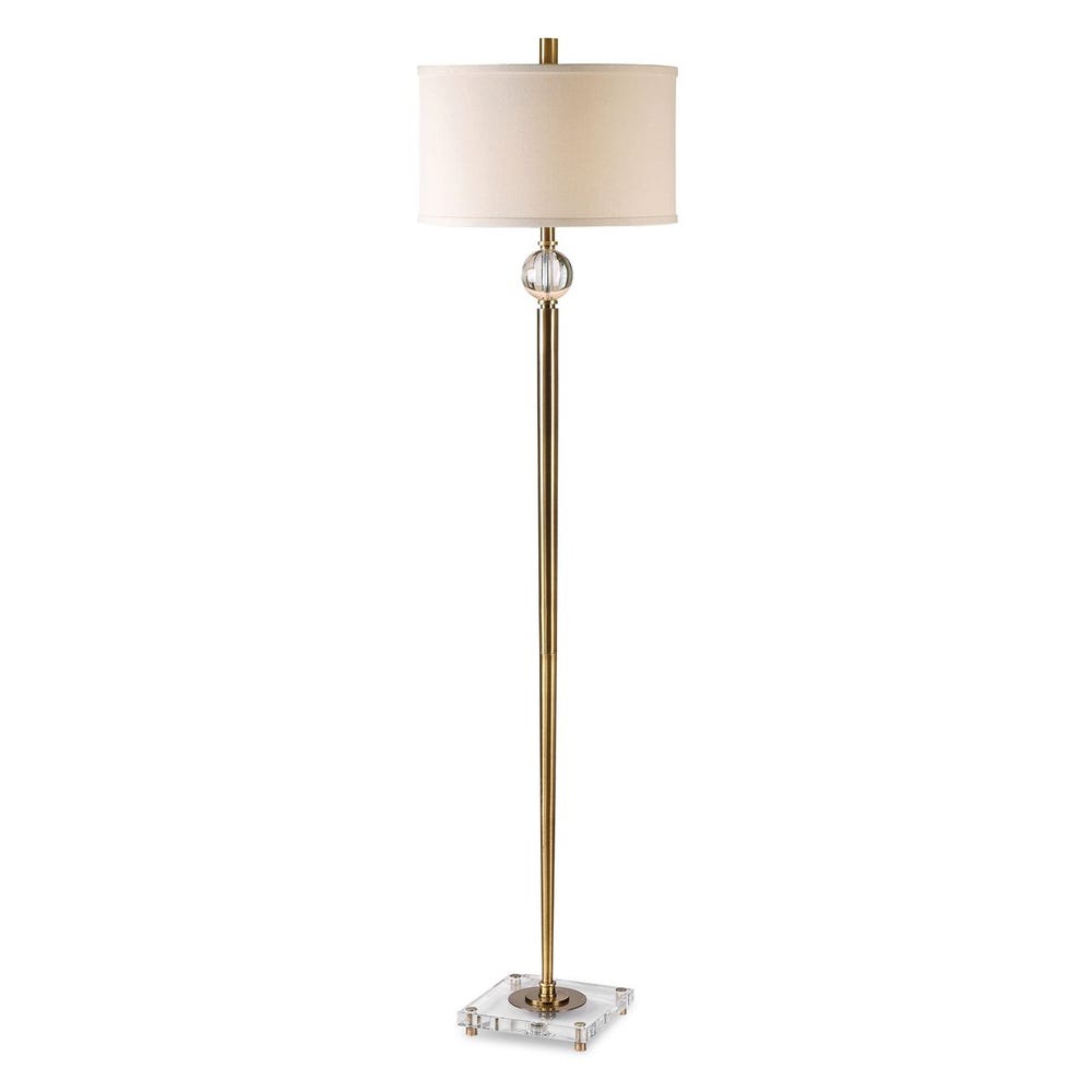 Uttermost Mesita Brass Floor Lamp