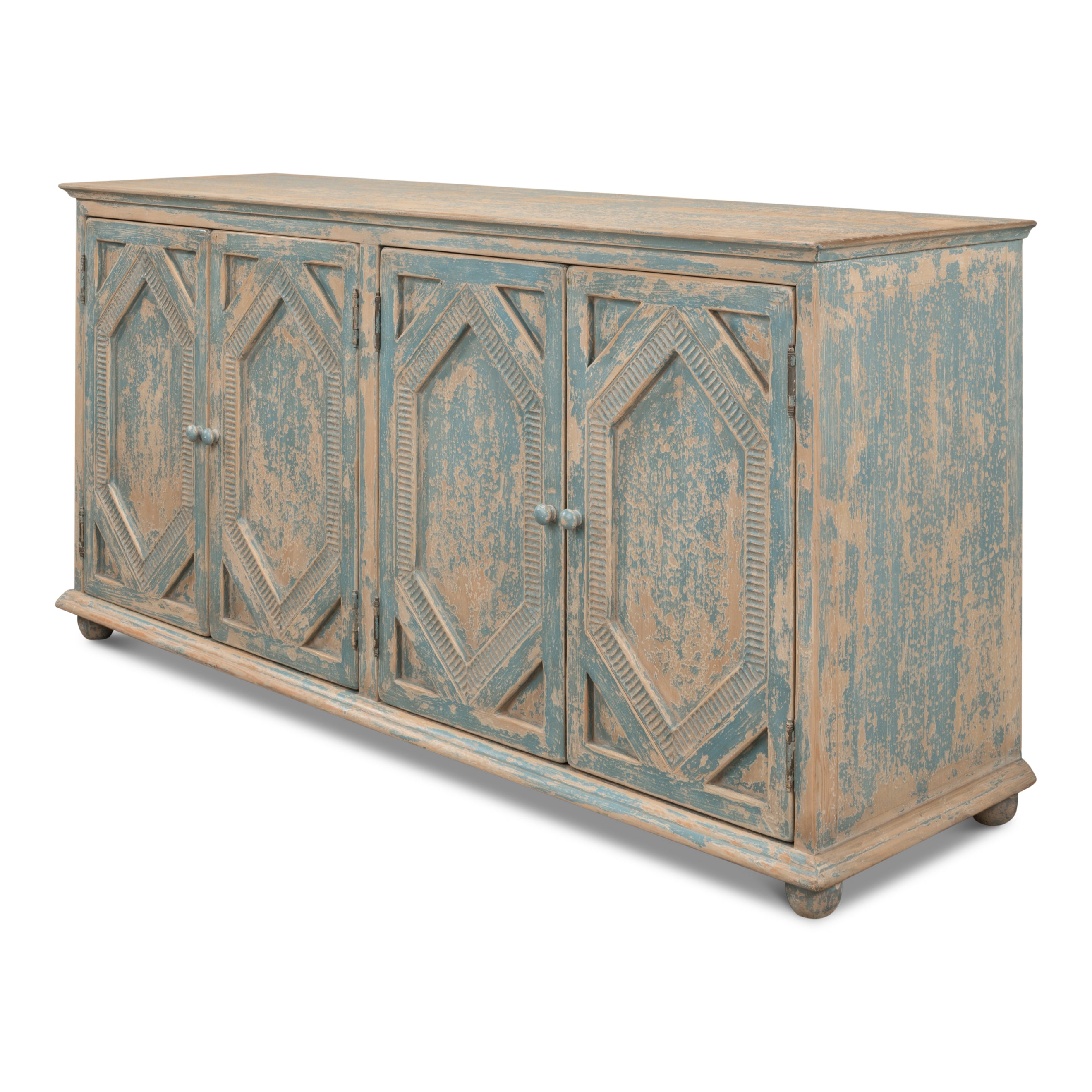 Four Diamonds Sideboard - Blue