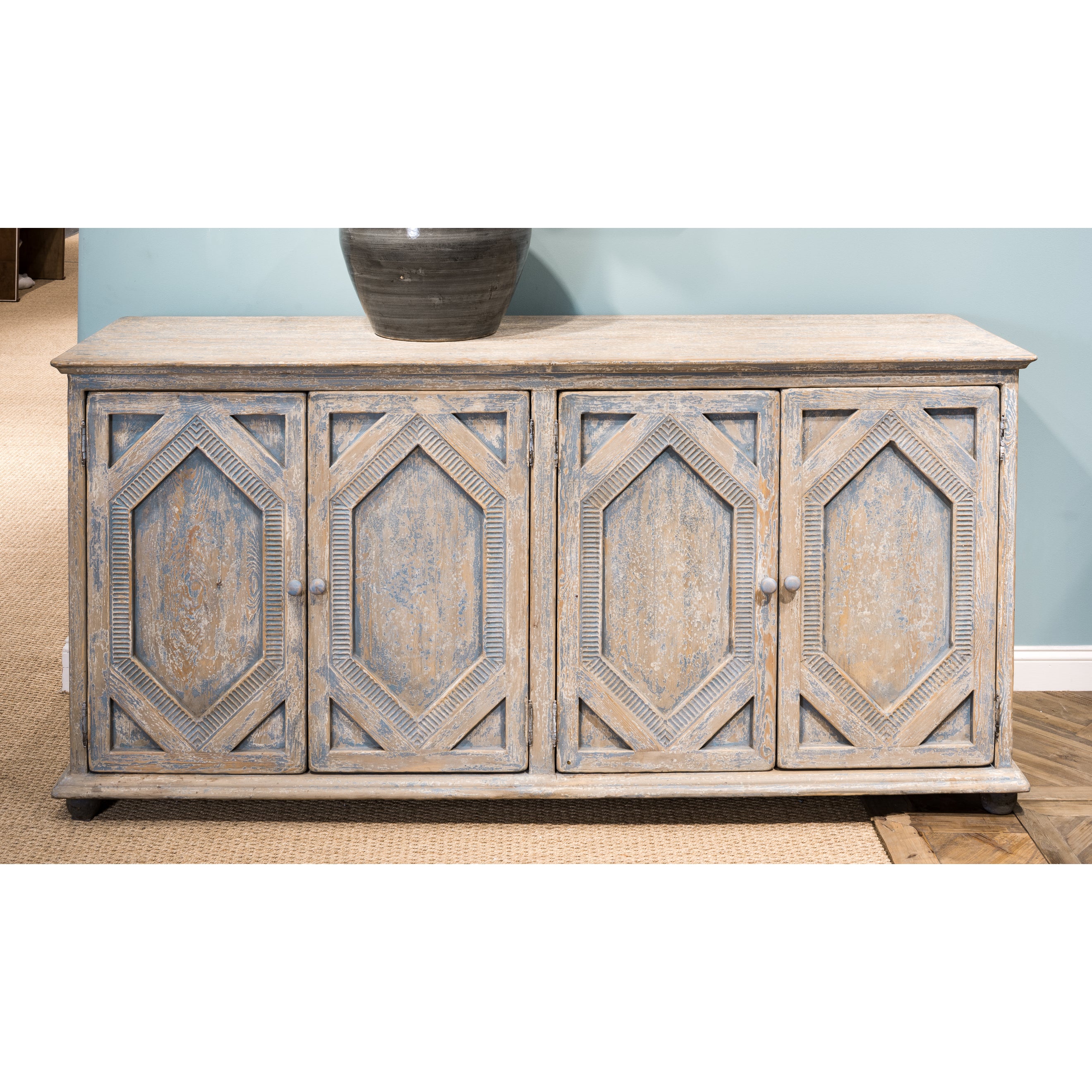 Four Diamonds Sideboard - Blue
