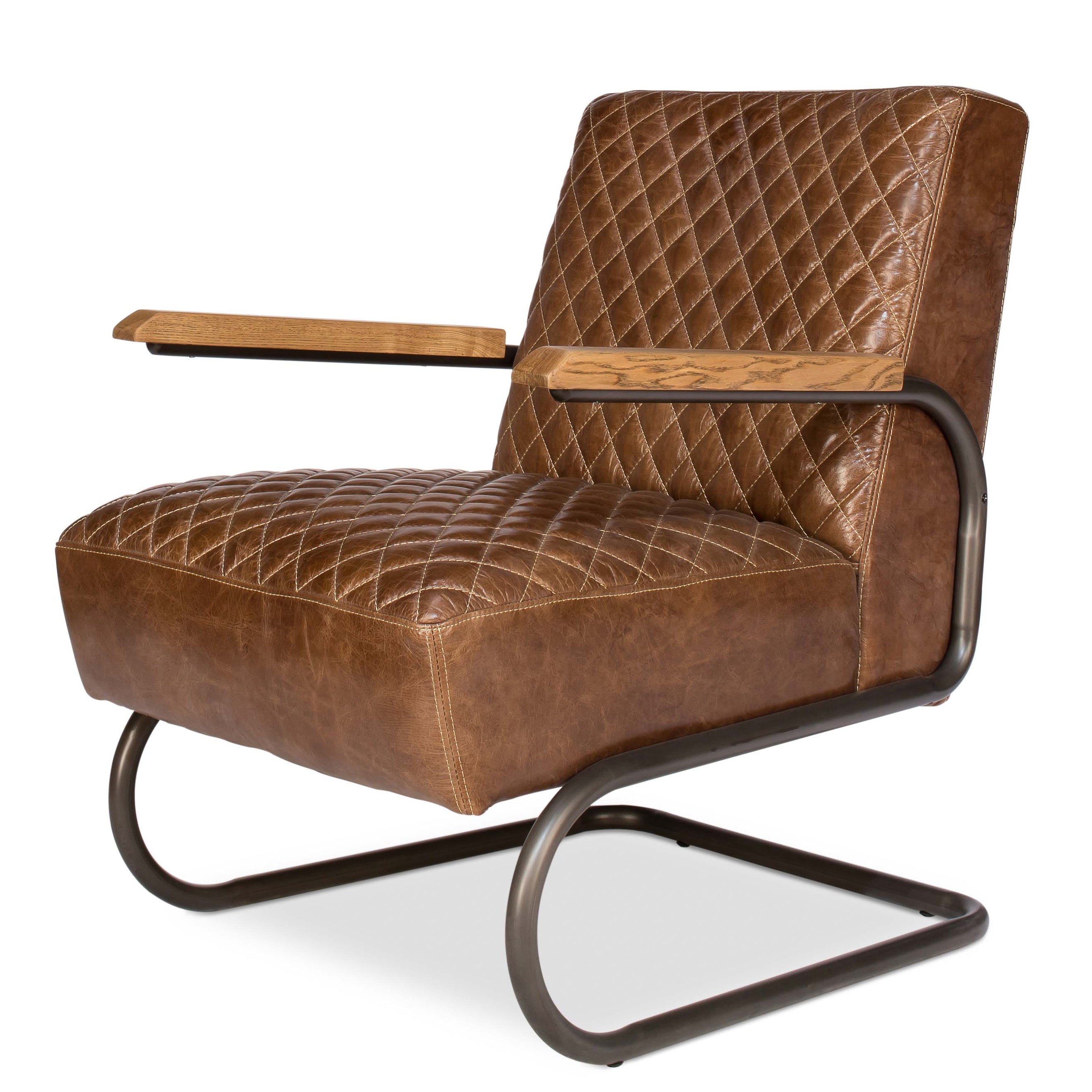 Beverly Hills Chair - Cuba Brown Leather