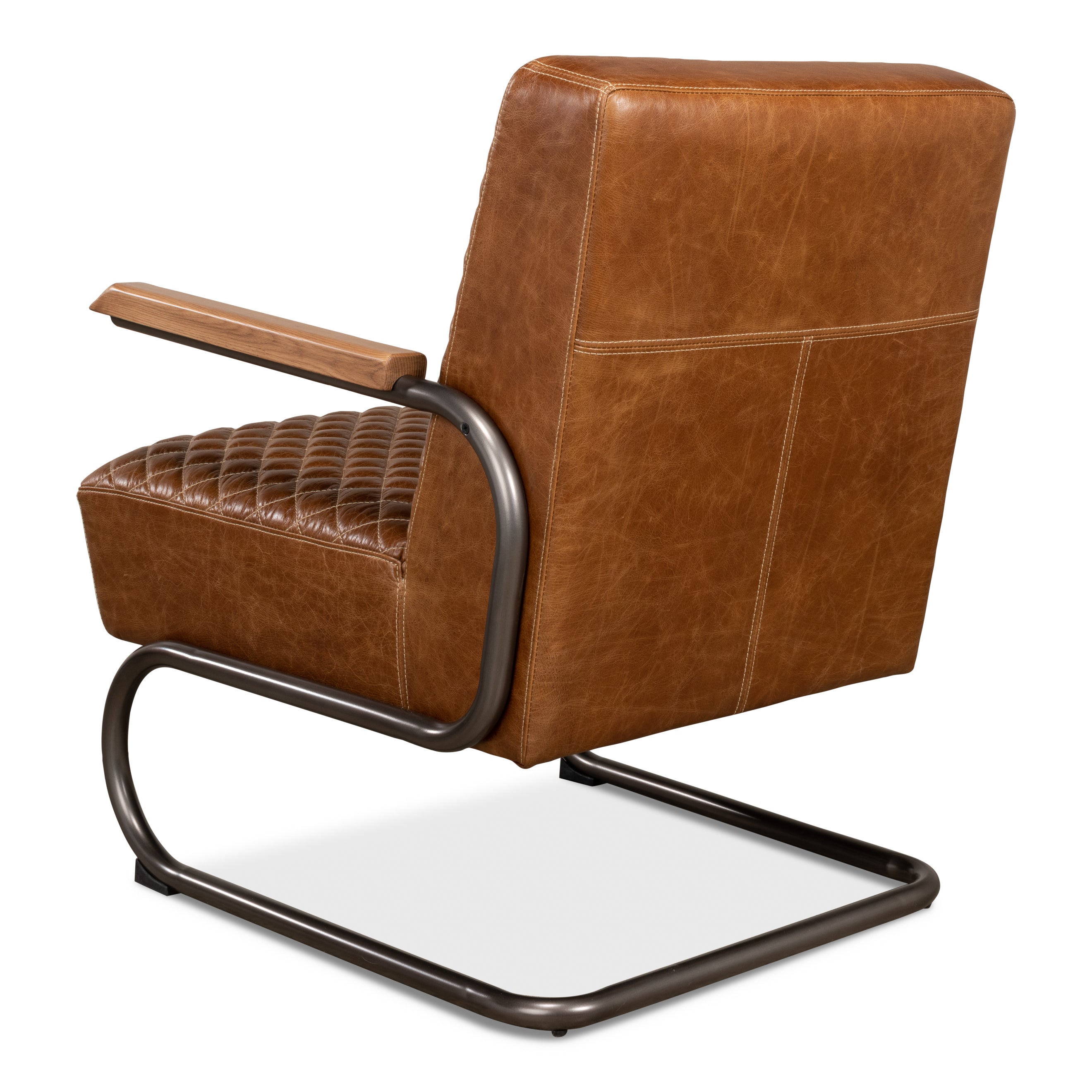 Beverly Hills Chair - Cuba Brown Leather