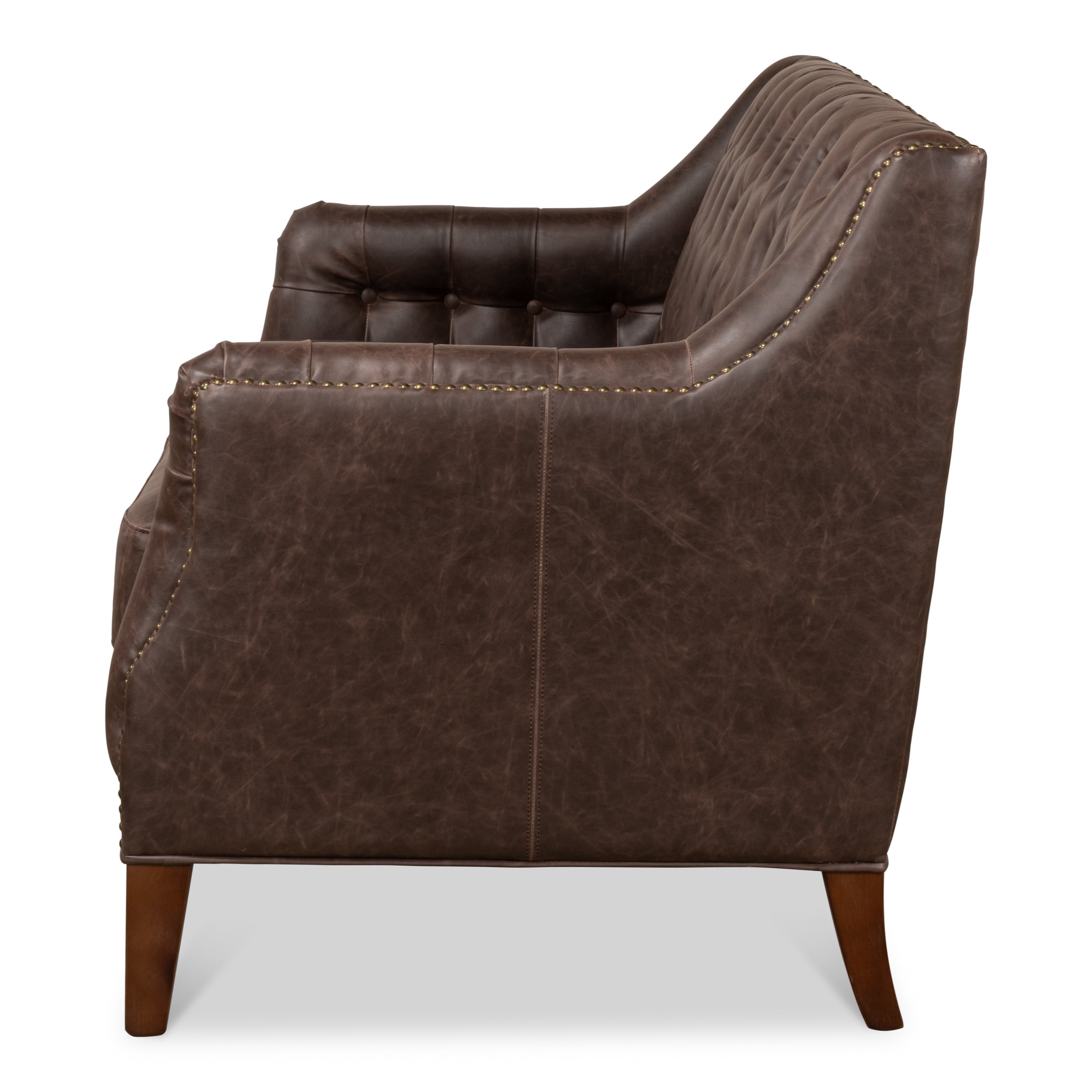 Brooks Leather Tufted 2 Seat Sofa