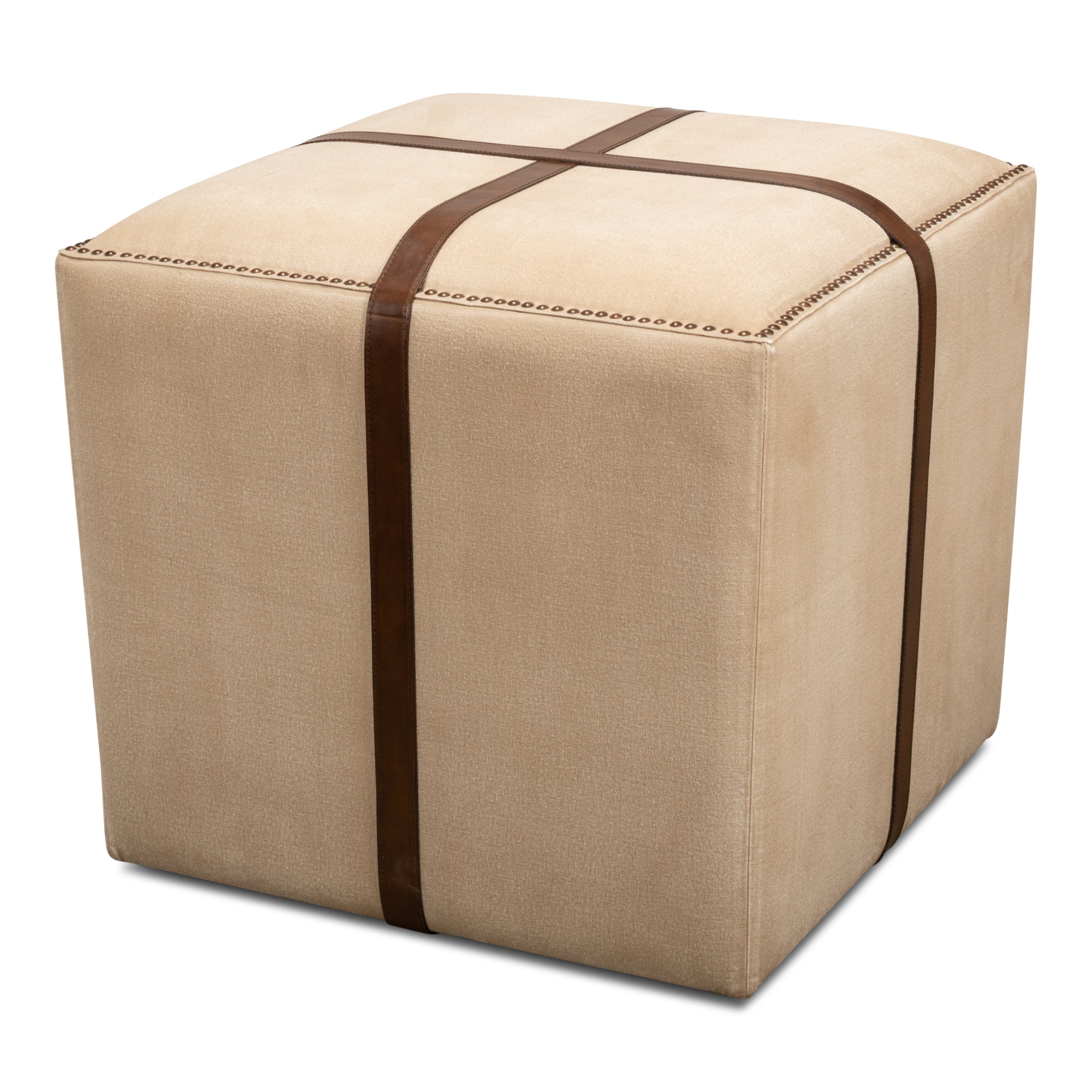 Strap Canvas & Leather Stool