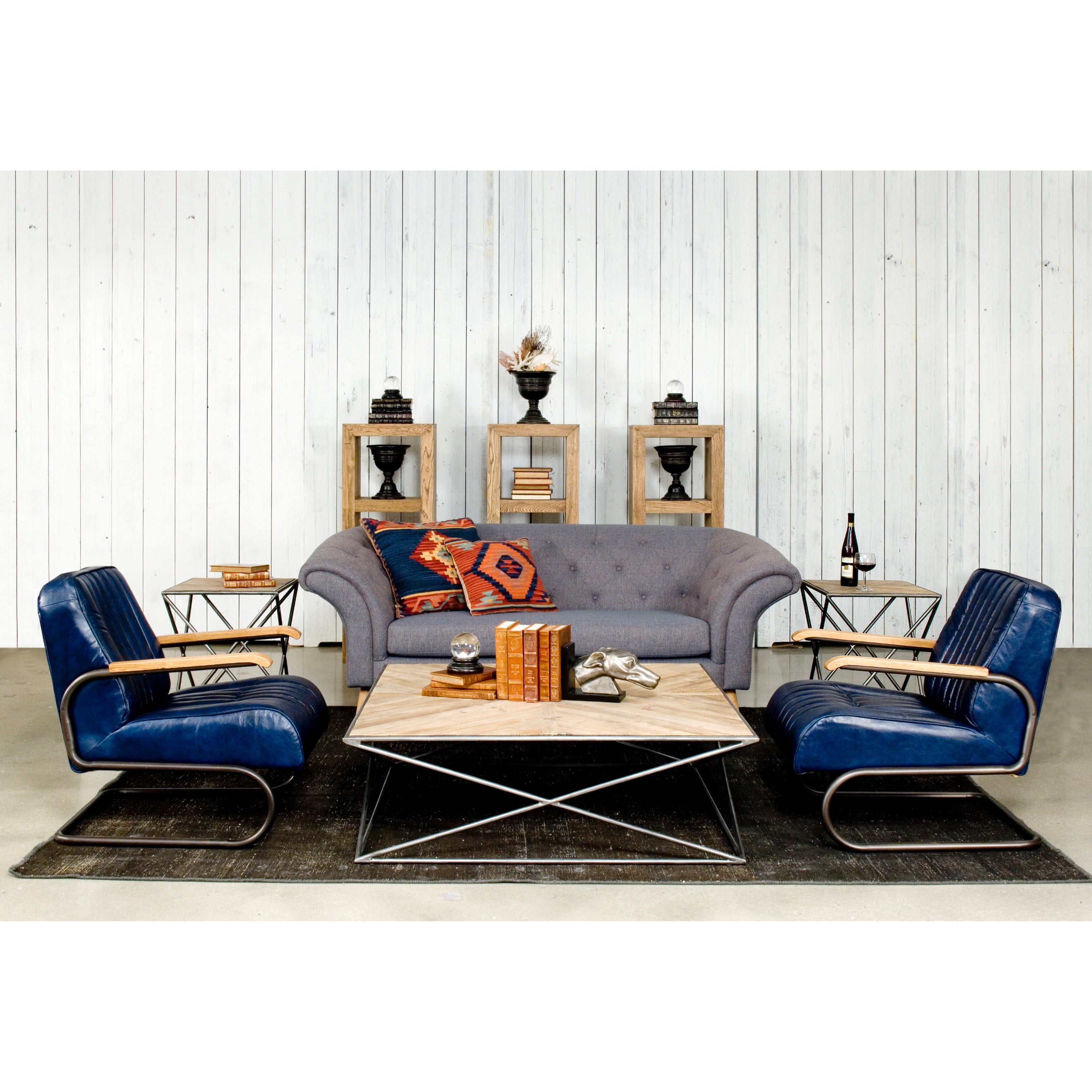 Bel-Air Arm Chair - Blue