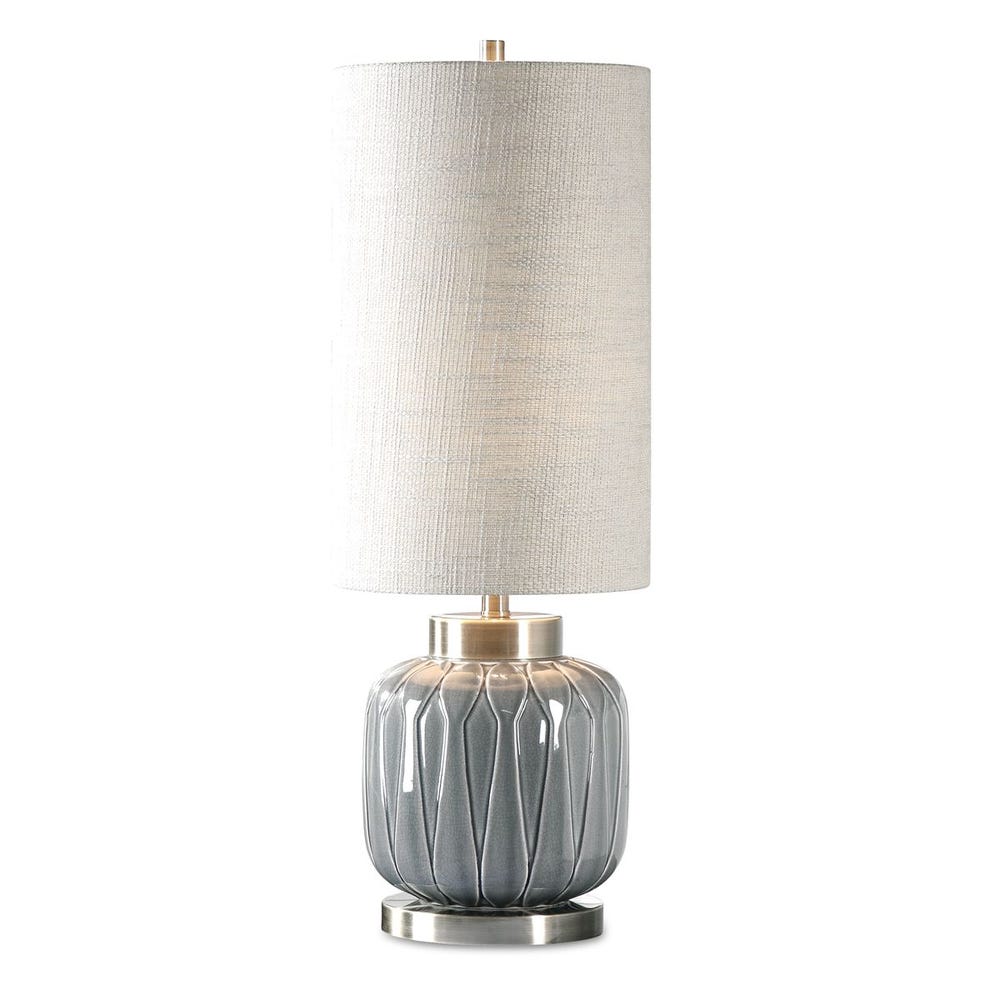 Uttermost Zahlia Aged Gray Ceramic Lamp