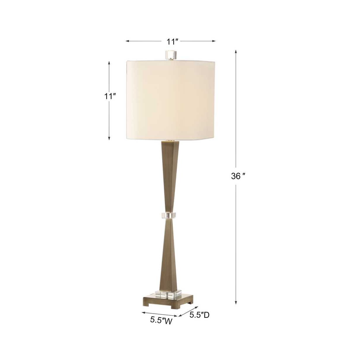 Uttermost Niccolai Antiqued Nickel Lamp