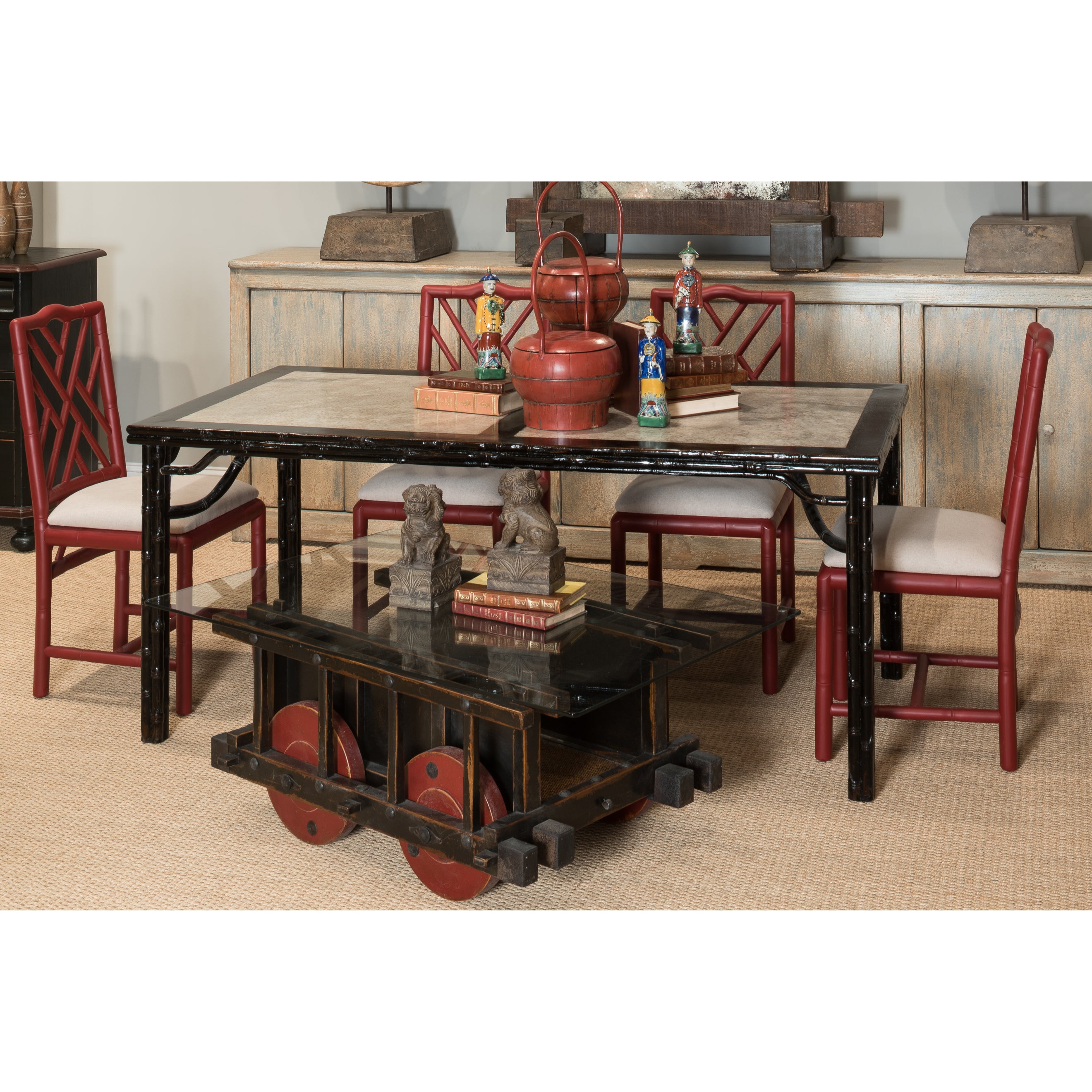 Brighton Bamboo Side Chair - Set of 2