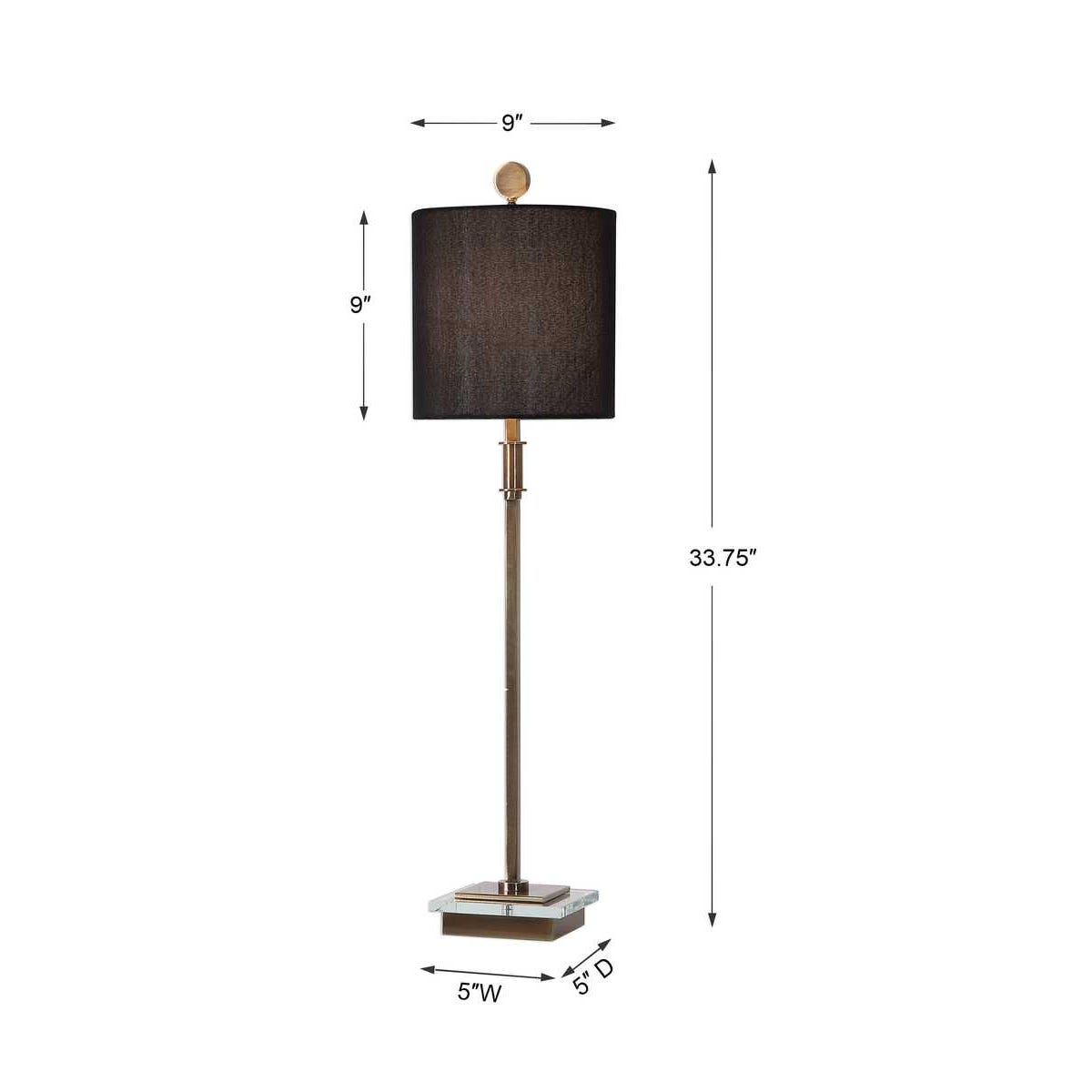 Uttermost Volante Antique Brass Table Lamp