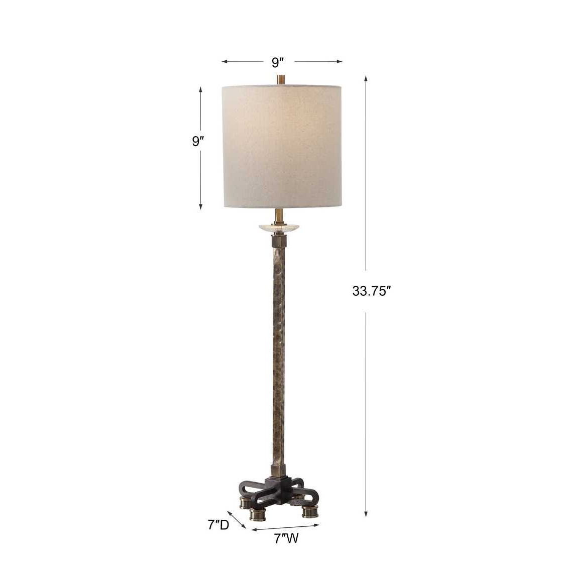Uttermost Parnell Industrial Buffet Lamp