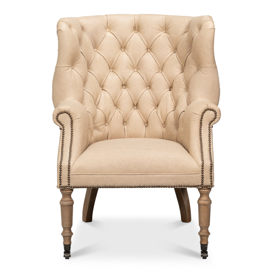 Welsh Cappuccino Leather Chair