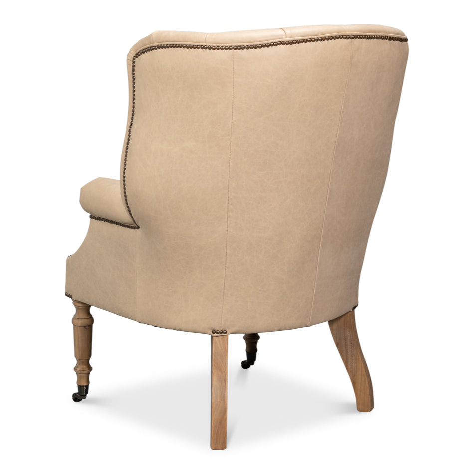 Welsh Cappuccino Leather Chair
