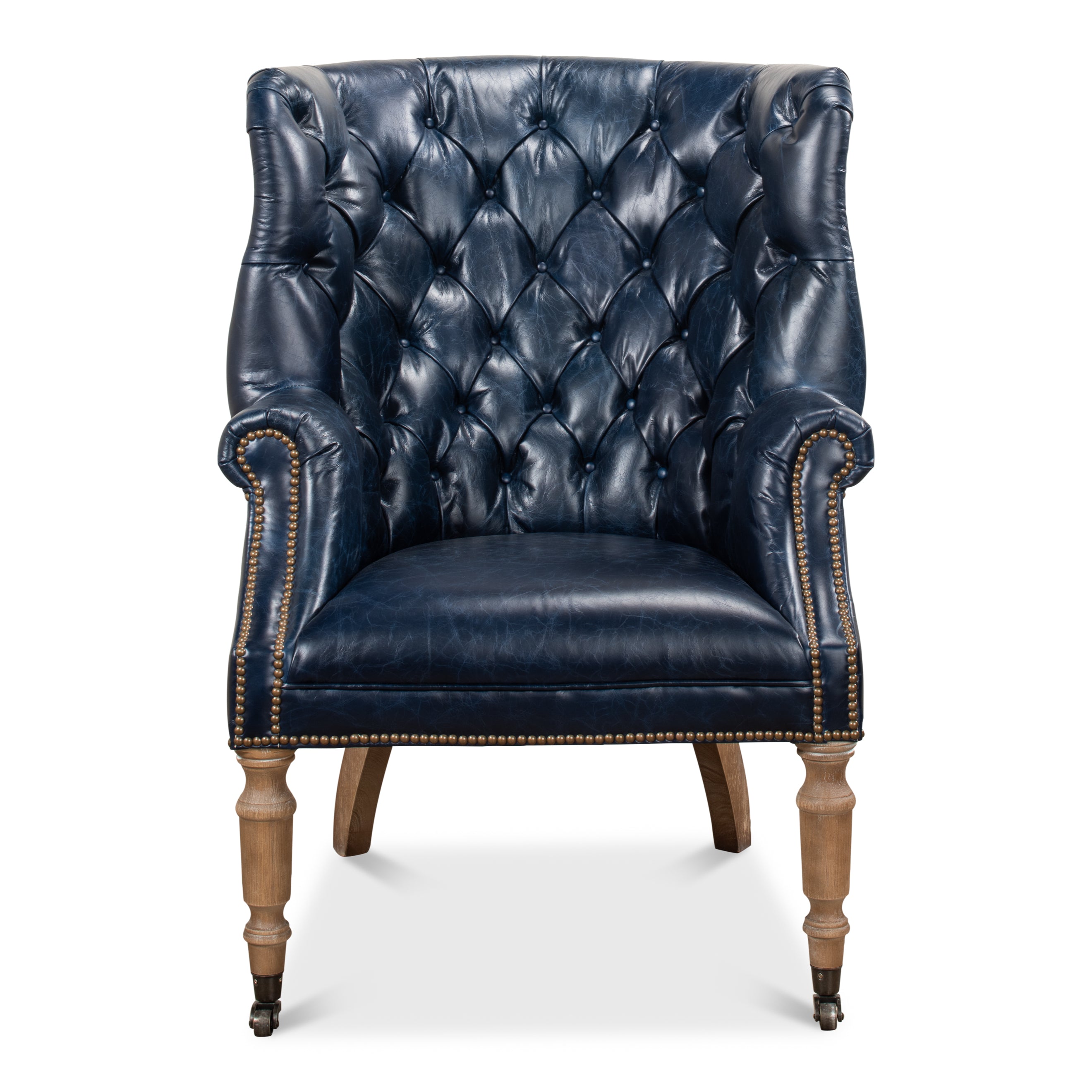 Welsh Blue Leather Chair