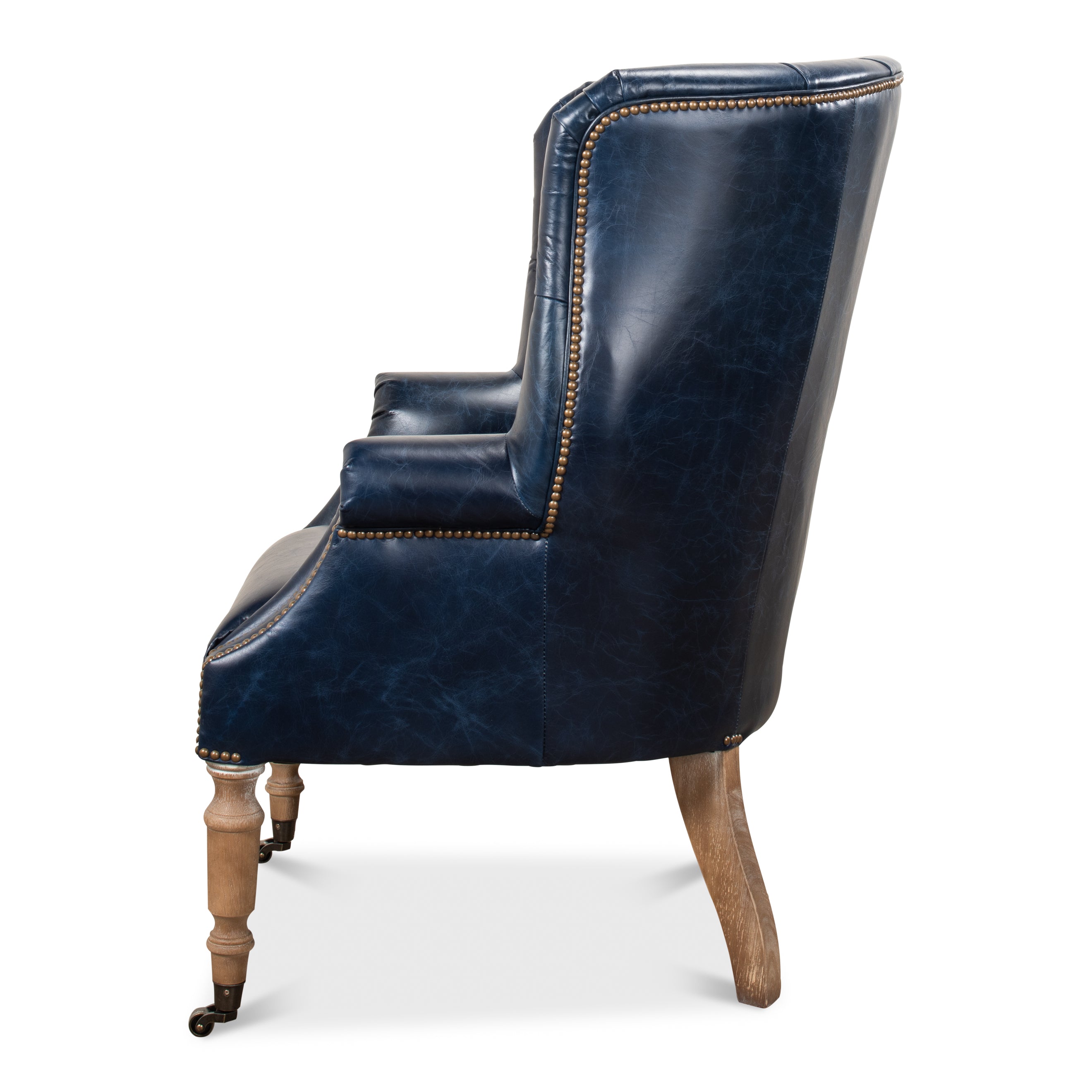 Welsh Blue Leather Chair