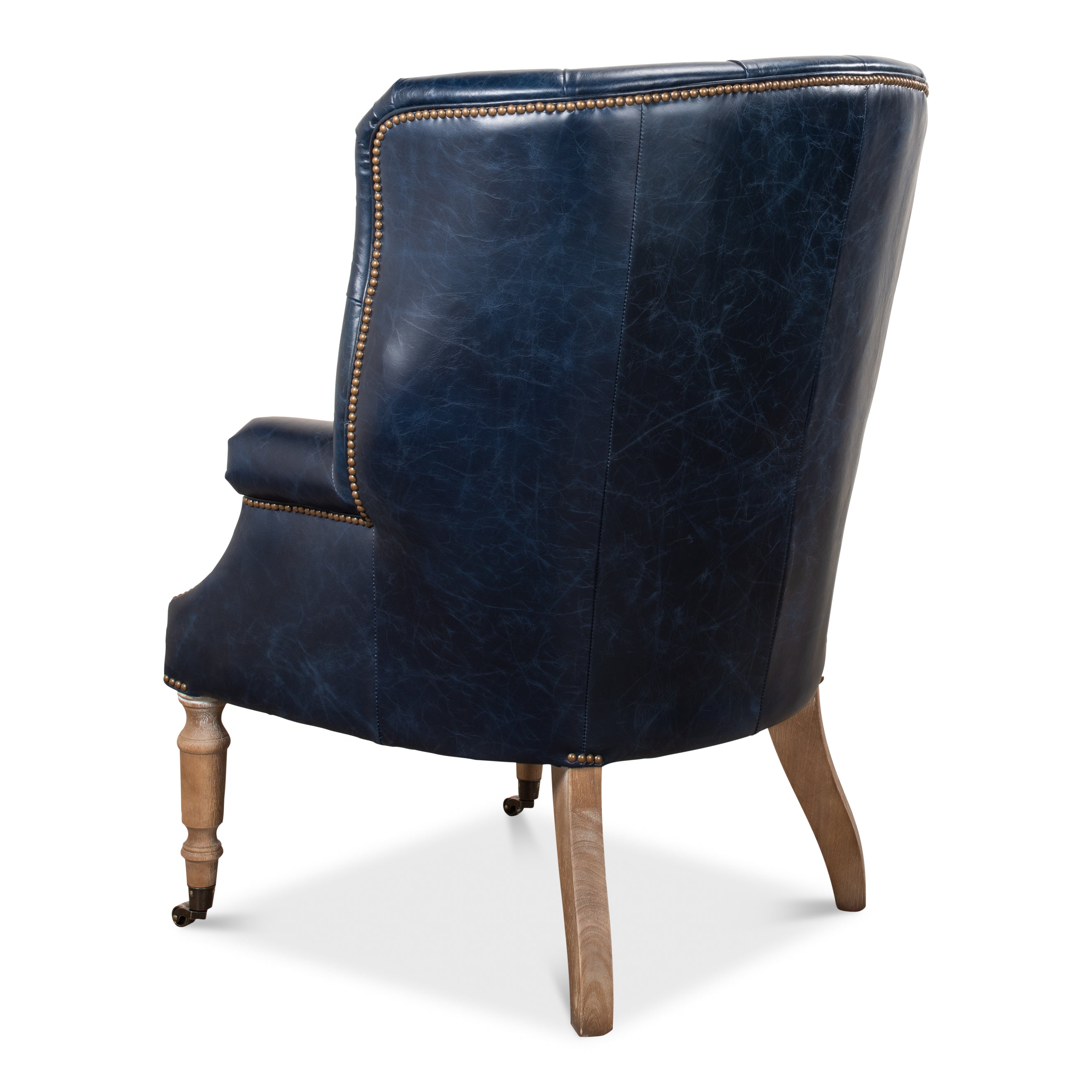 Welsh Blue Leather Chair