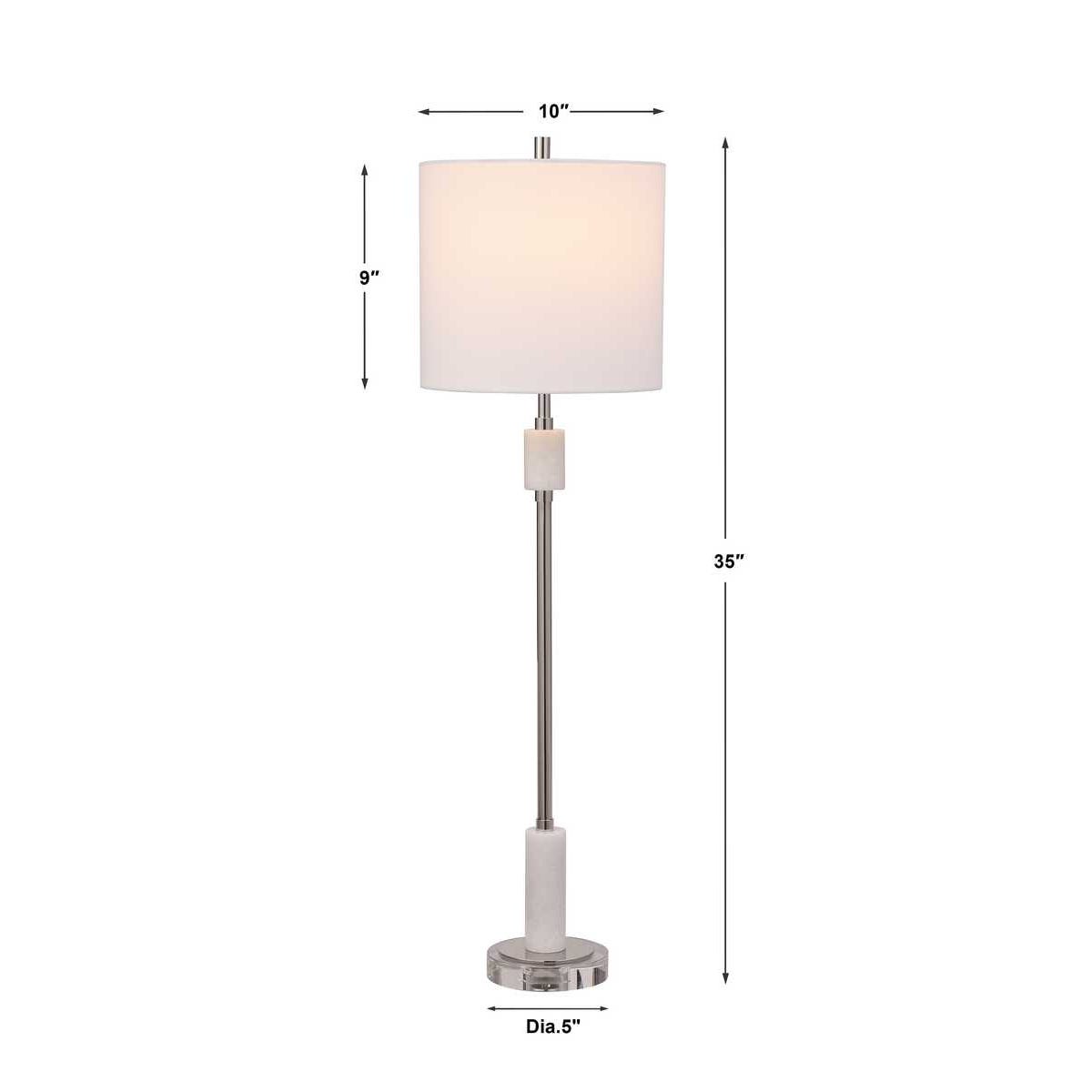 Uttermost Sussex Nickel Buffet Lamp