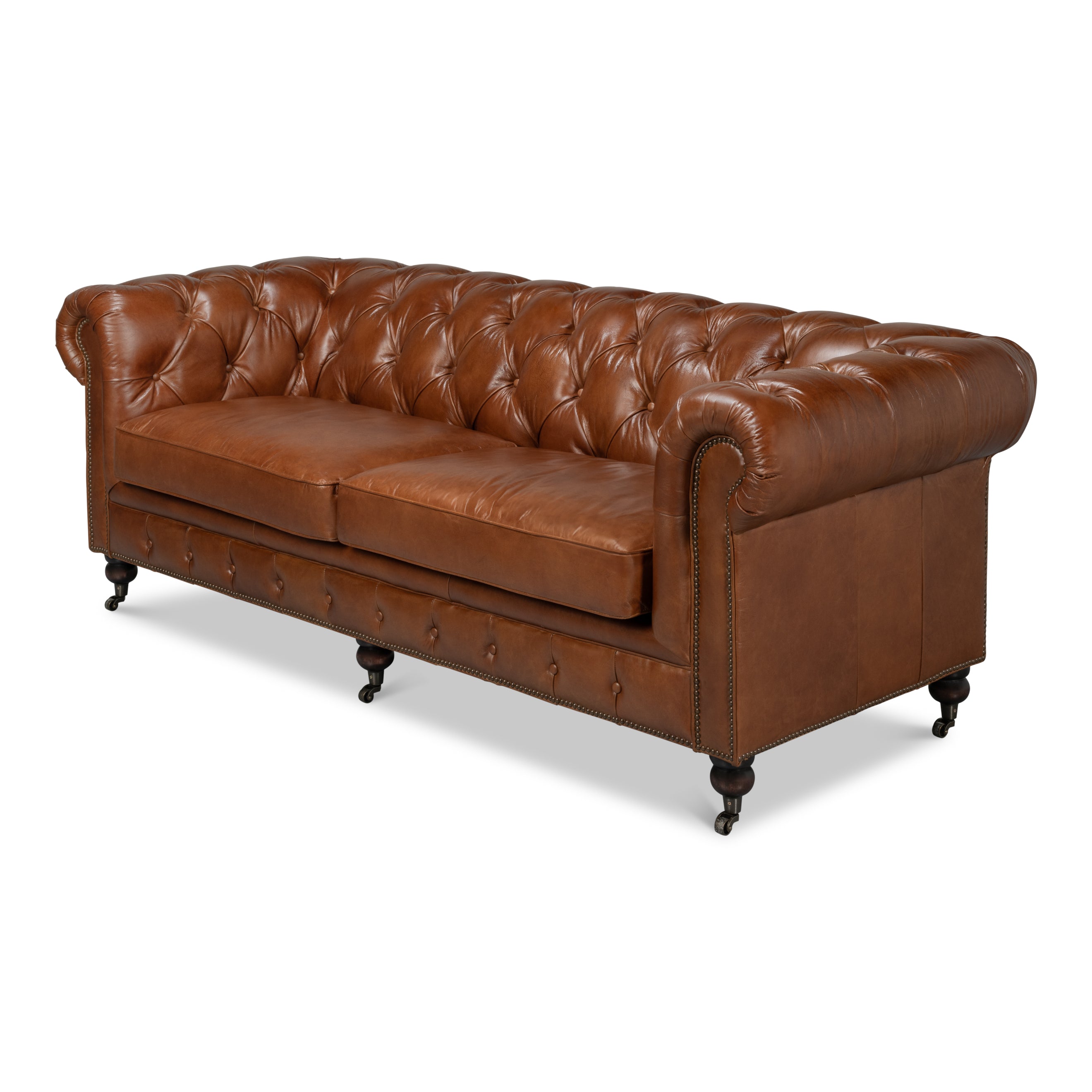 Castered Chesterfield Sofa