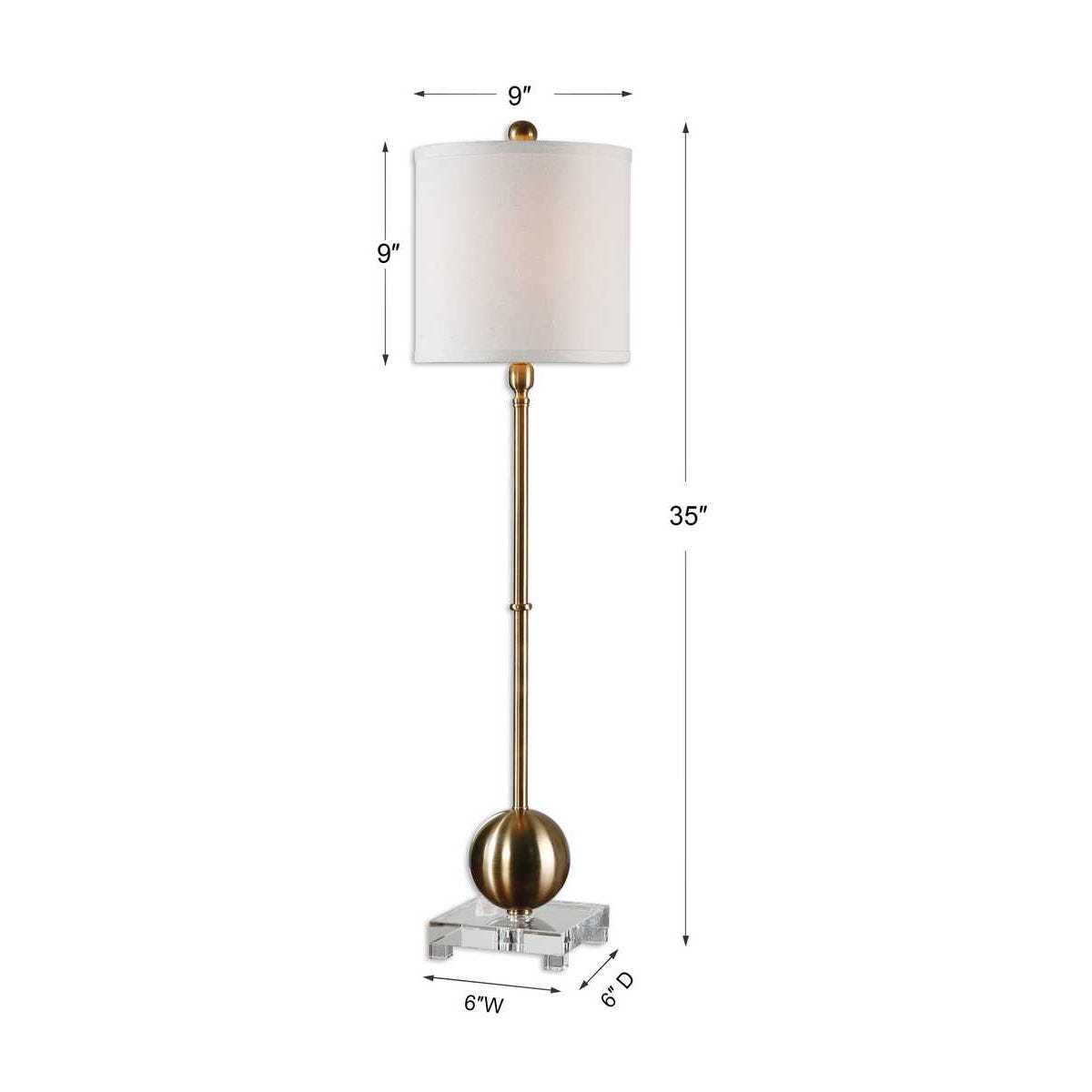 Uttermost Laton Brass Buffet Lamp