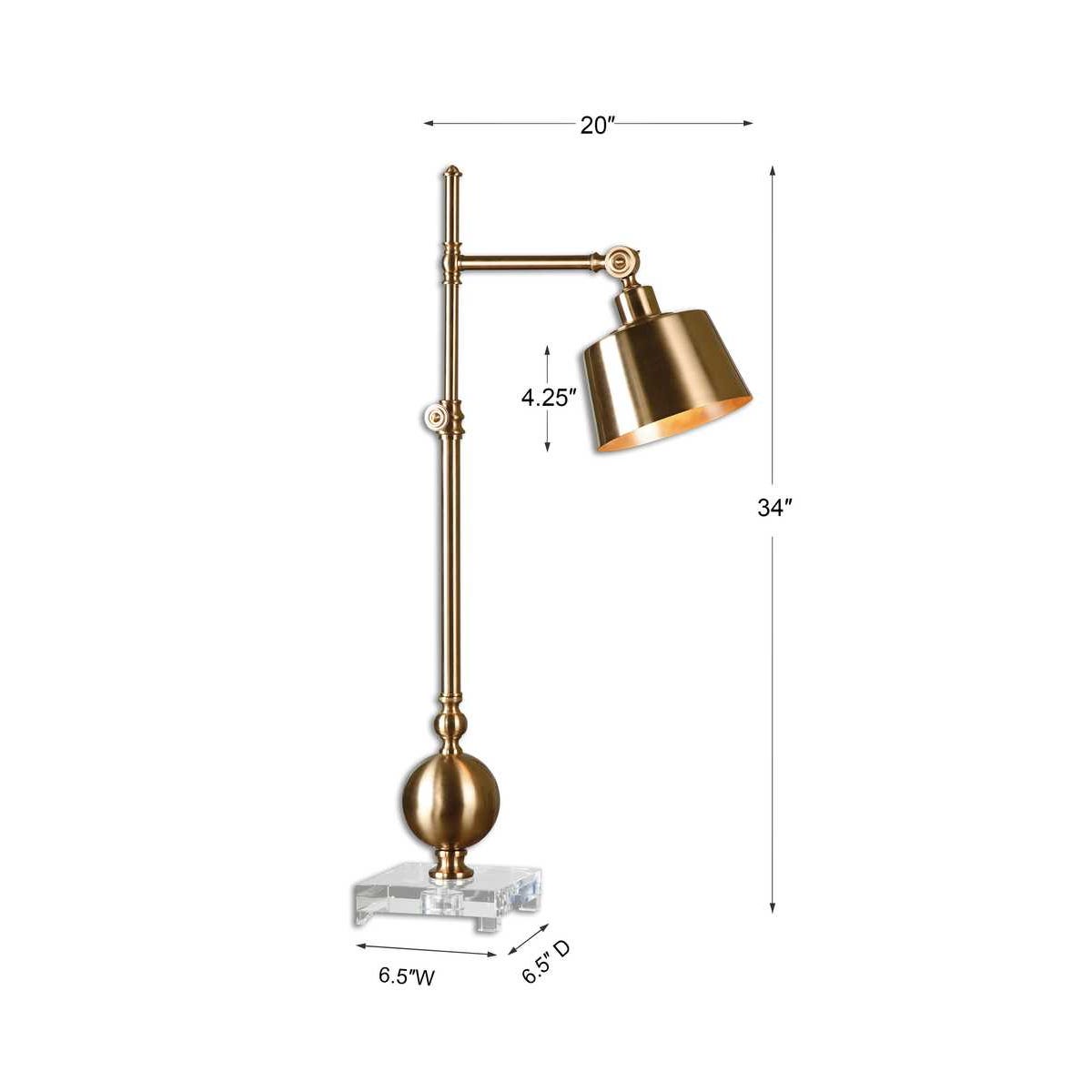 Uttermost Laton Brushed Brass Task Lamp
